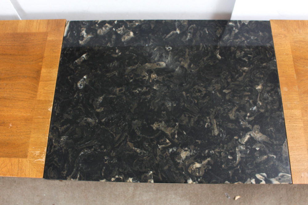 Mid-Century Marble Topped Coffee Table