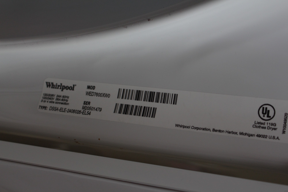 Whirpool Cabrio Dryer