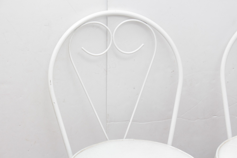 Retro Glass Patio Table and Chair Set