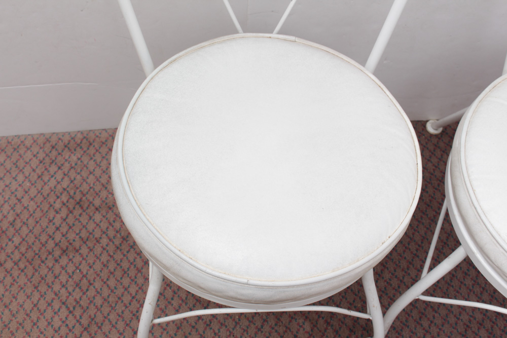 Retro Glass Patio Table and Chair Set