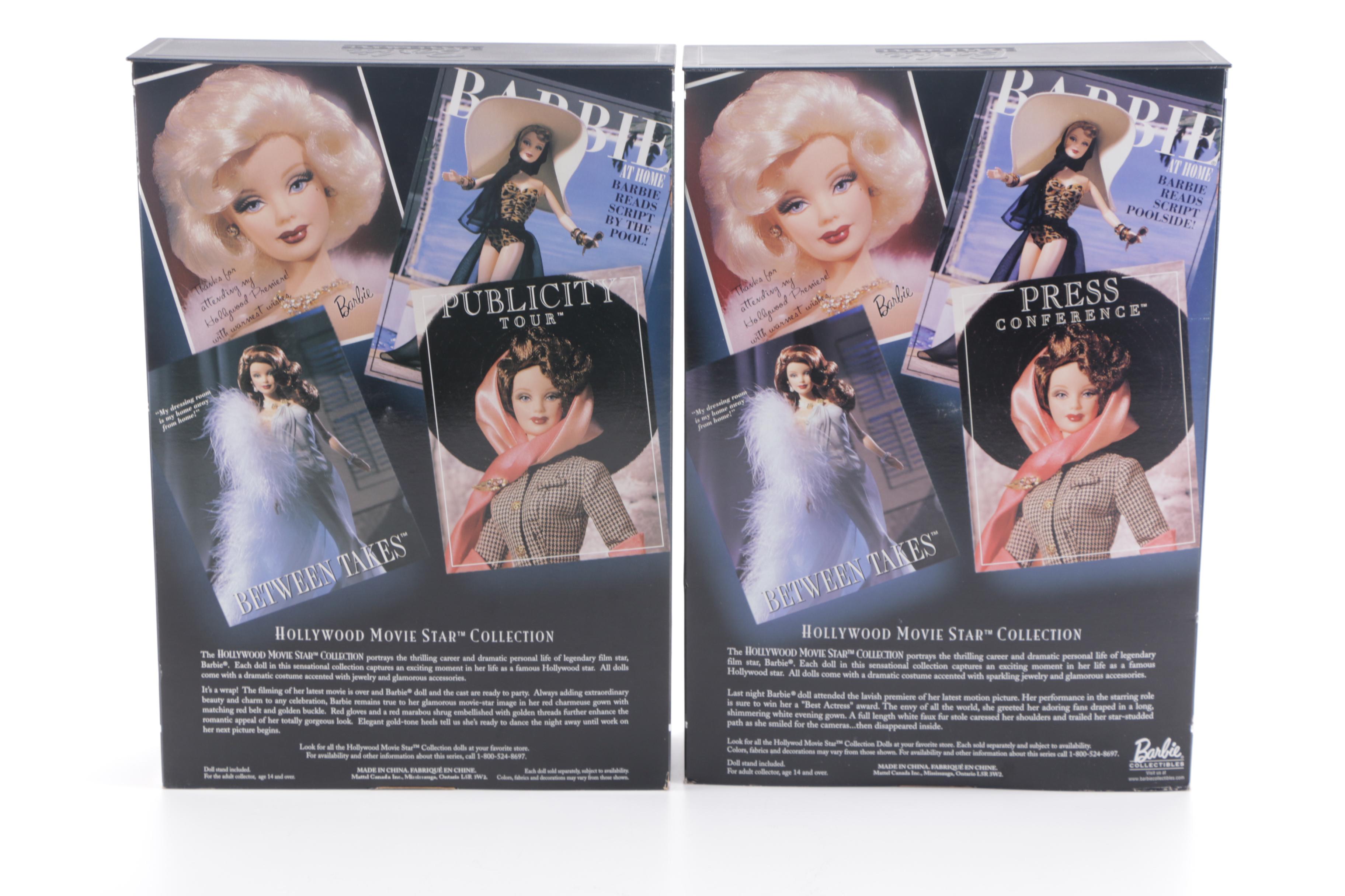 Mattel Hollywood Movie Star Edition Barbie Dolls