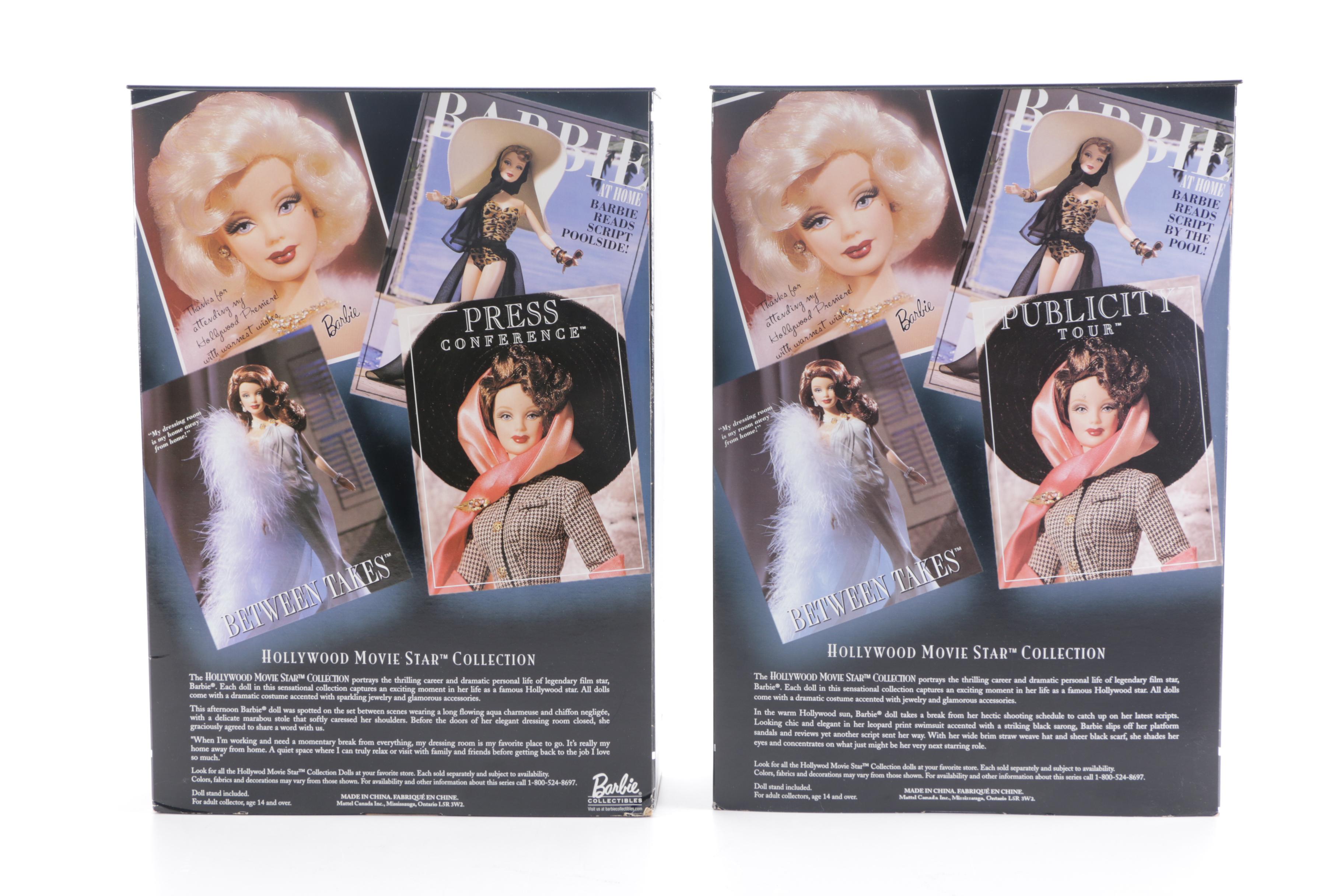 Mattel Hollywood Movie Star Edition Barbie Dolls