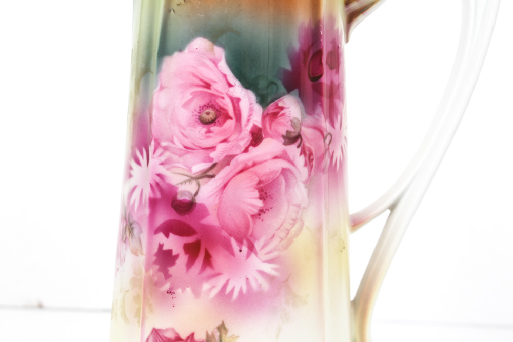 RS Prussia Porcelain Tankard Pitcher