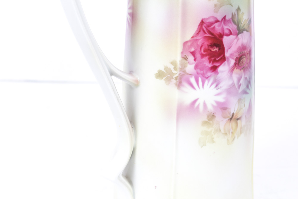 RS Prussia Porcelain Tankard Pitcher