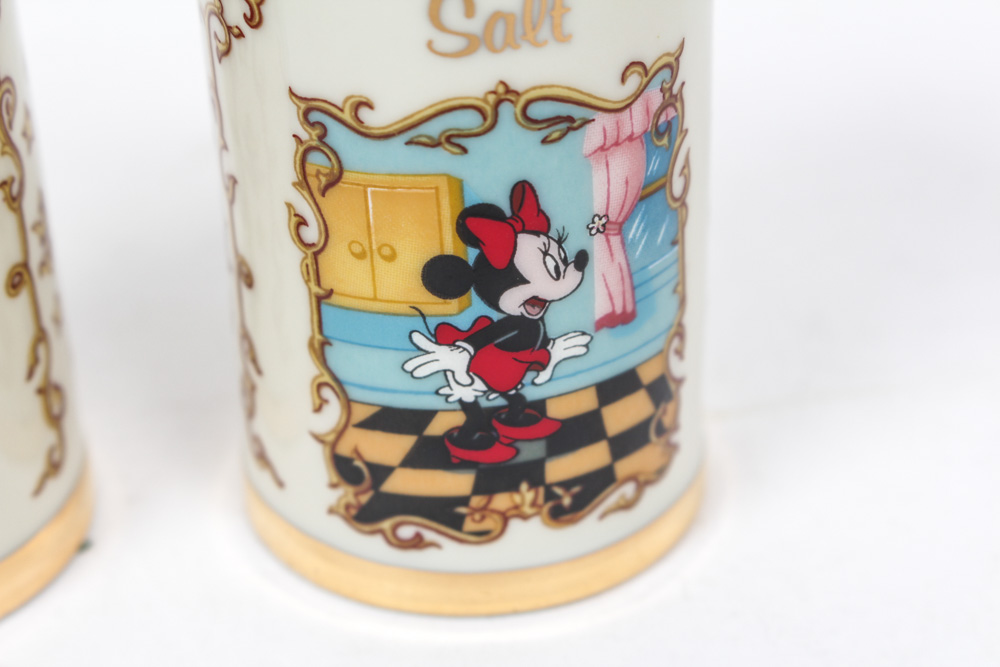 Lenox Salt and Pepper Shakers Featuring Disney's Mickey & Minnie