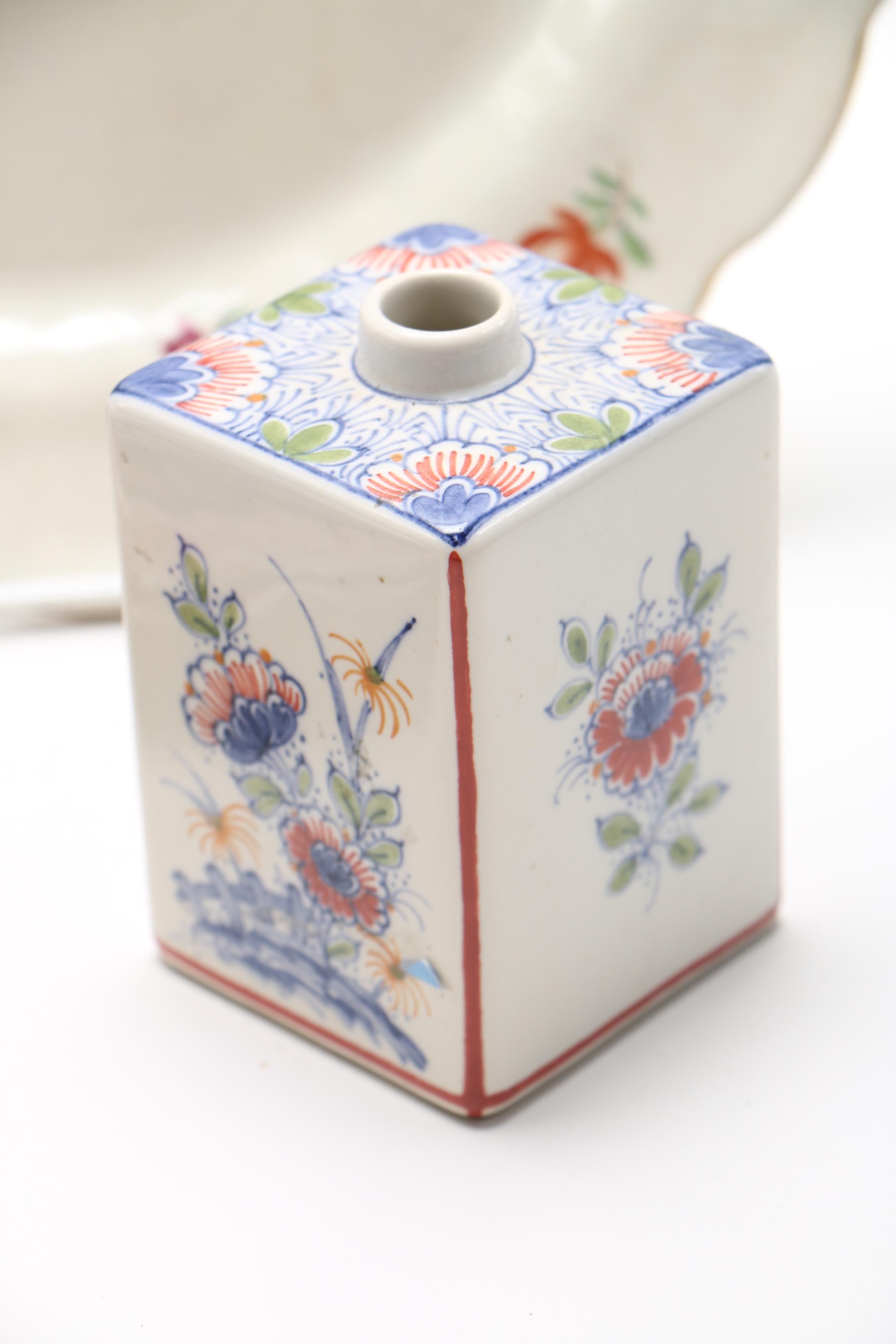 Ironstone and Porcelain Tableware Including Crown Ducal and Delft