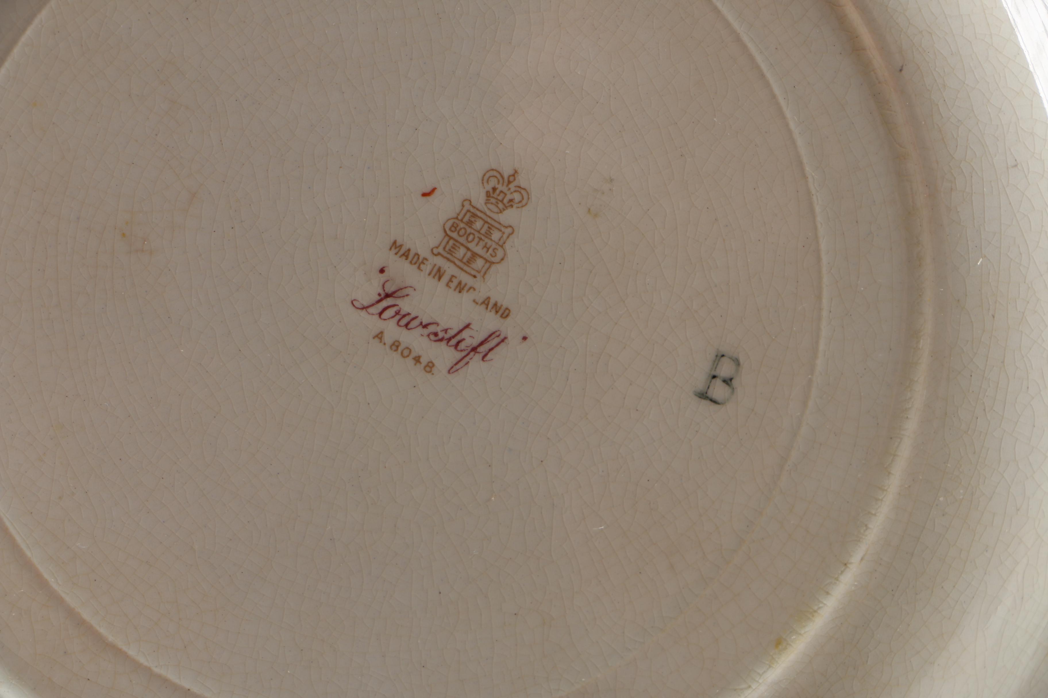 Ironstone and Porcelain Tableware Including Crown Ducal and Delft