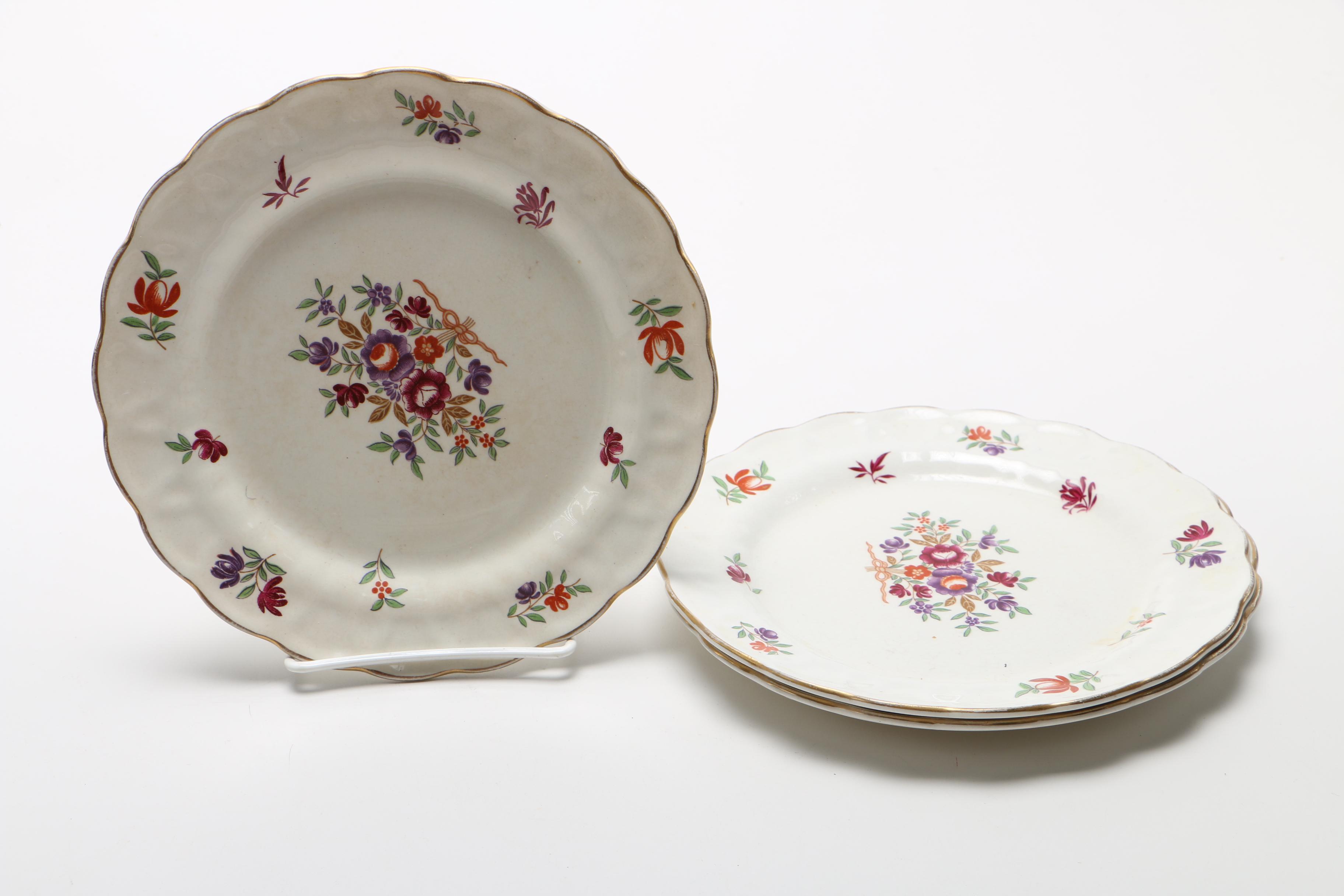 Ironstone and Porcelain Tableware Including Crown Ducal and Delft