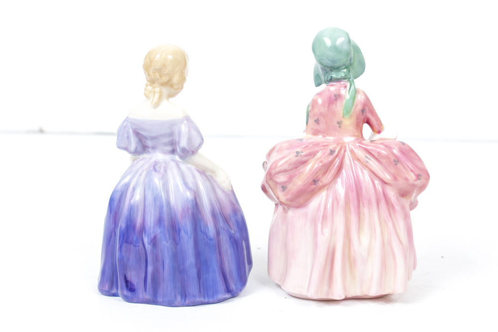Royal Doulton "Marie" and "Bo-Peep" Figurines