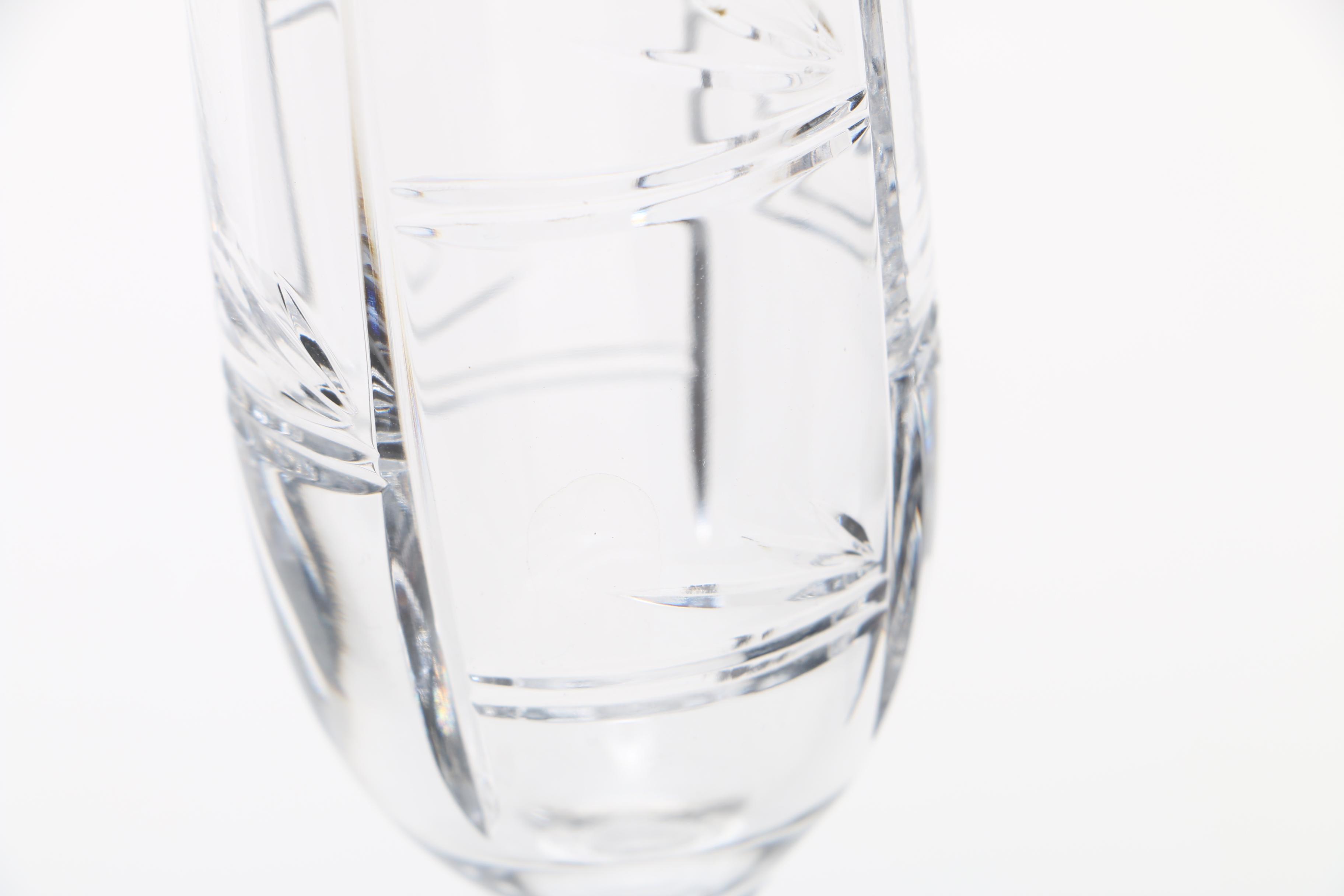 Ralph Lauren Crystal "Red Pagoda" Champagne Flutes