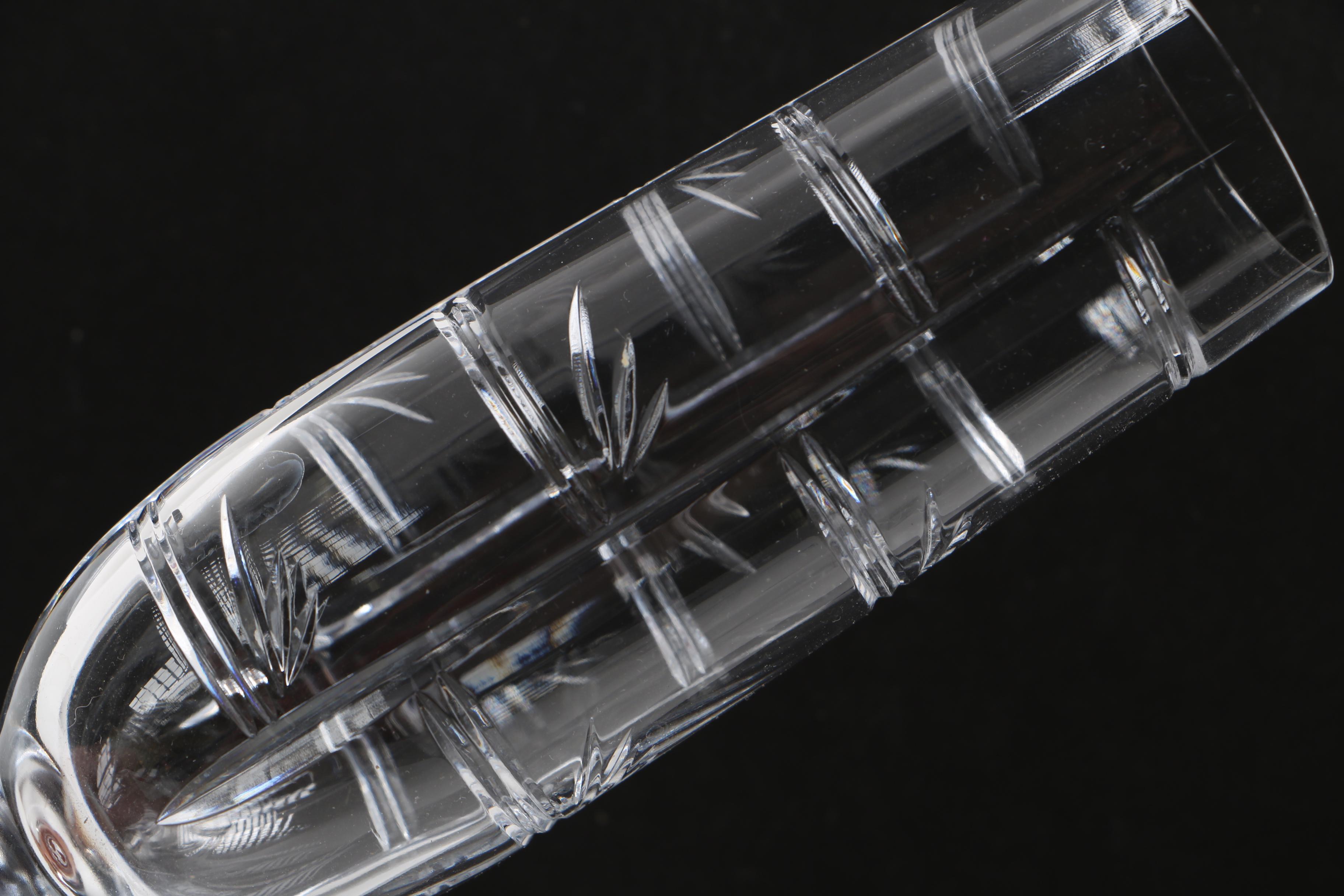 Ralph Lauren Crystal "Red Pagoda" Champagne Flutes