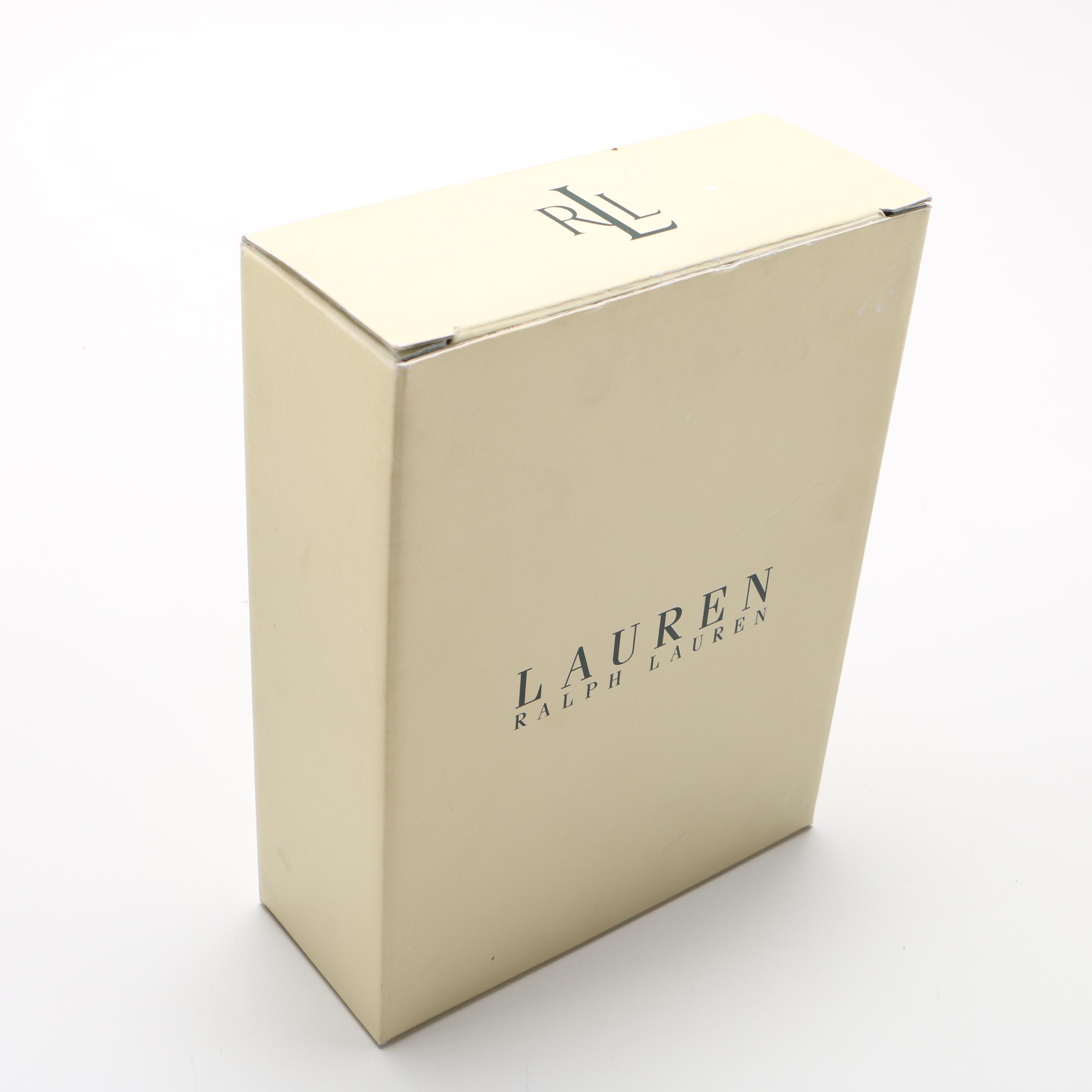 Ralph Lauren Crystal "Red Pagoda" Champagne Flutes