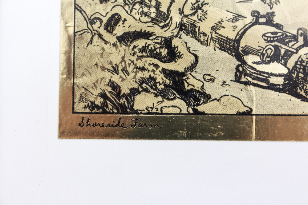 Lionel Barrymore Foil Etchings and Plate Collection