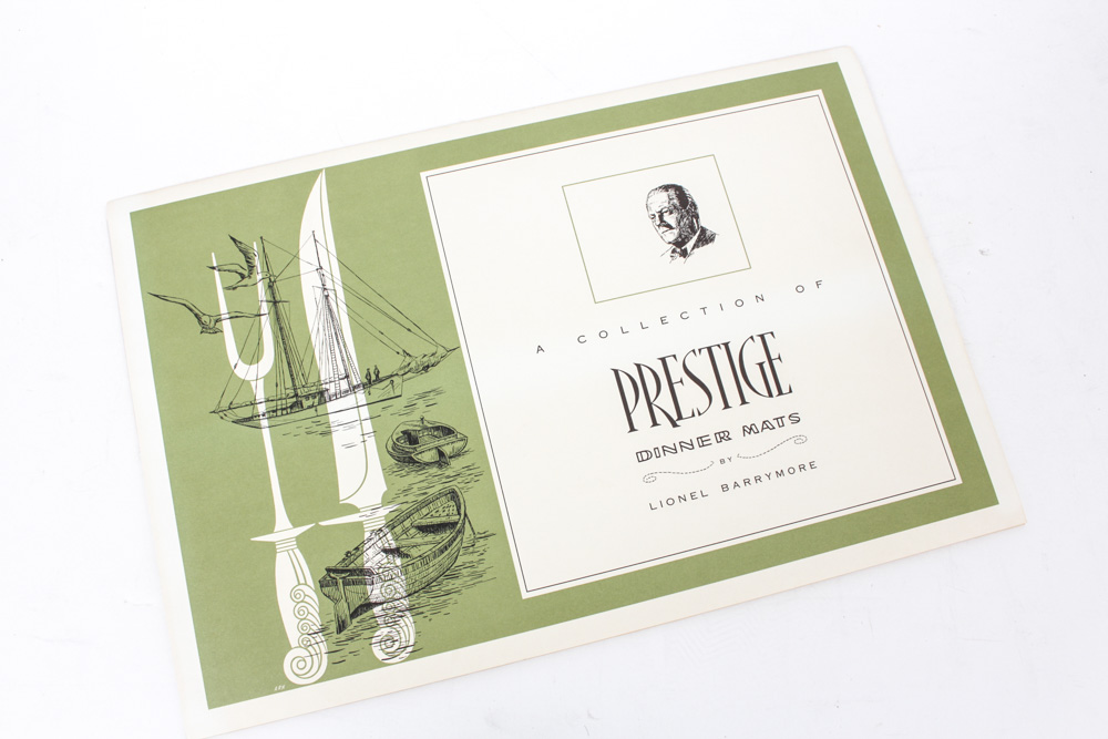 Lionel Barrymore Foil Etchings and Plate Collection