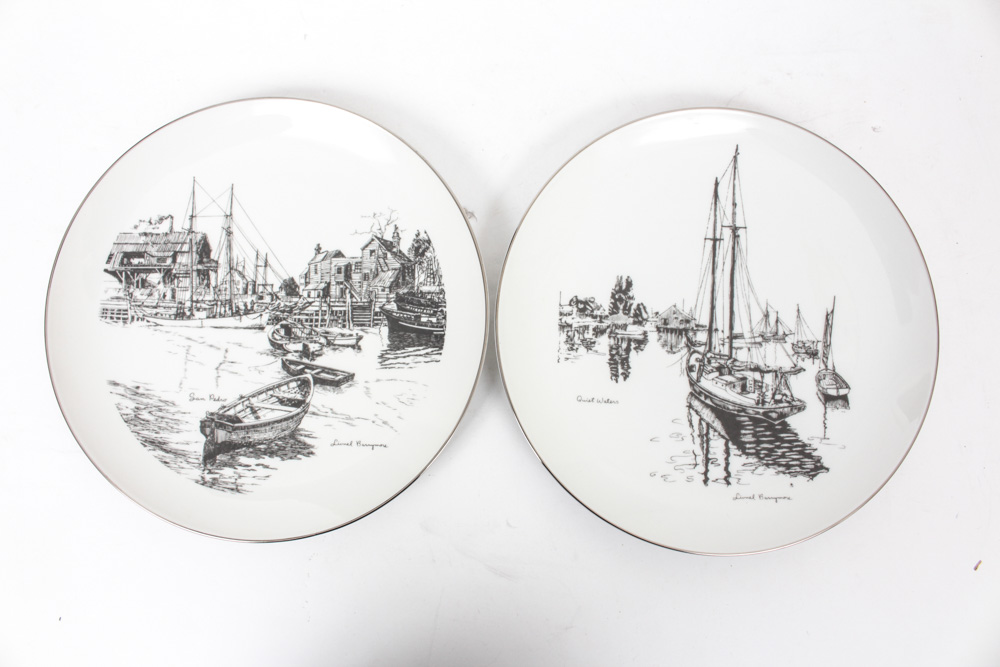 Lionel Barrymore Foil Etchings and Plate Collection