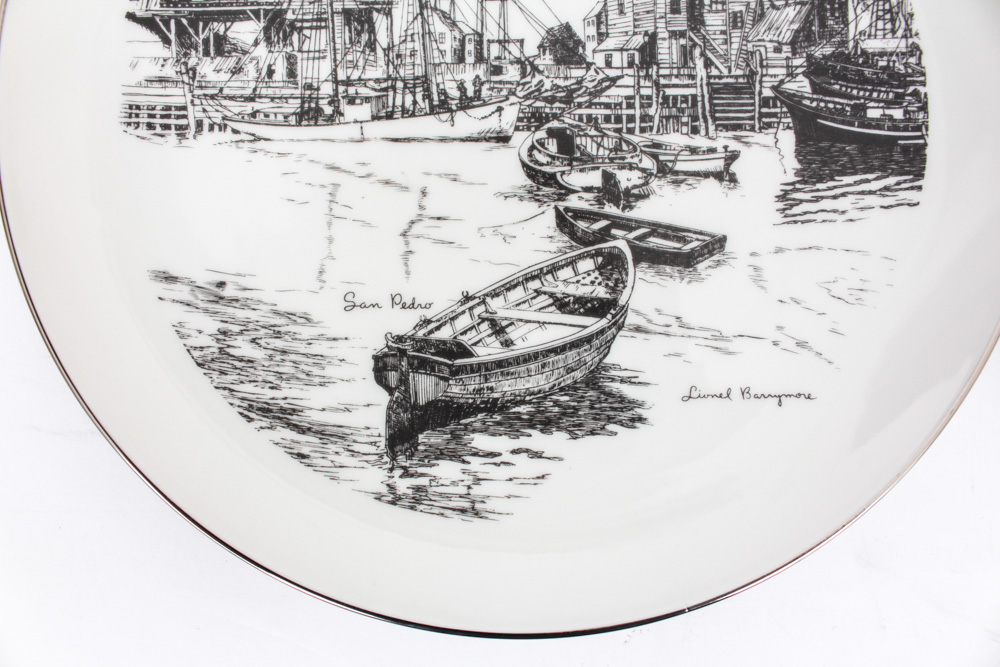 Lionel Barrymore Foil Etchings and Plate Collection