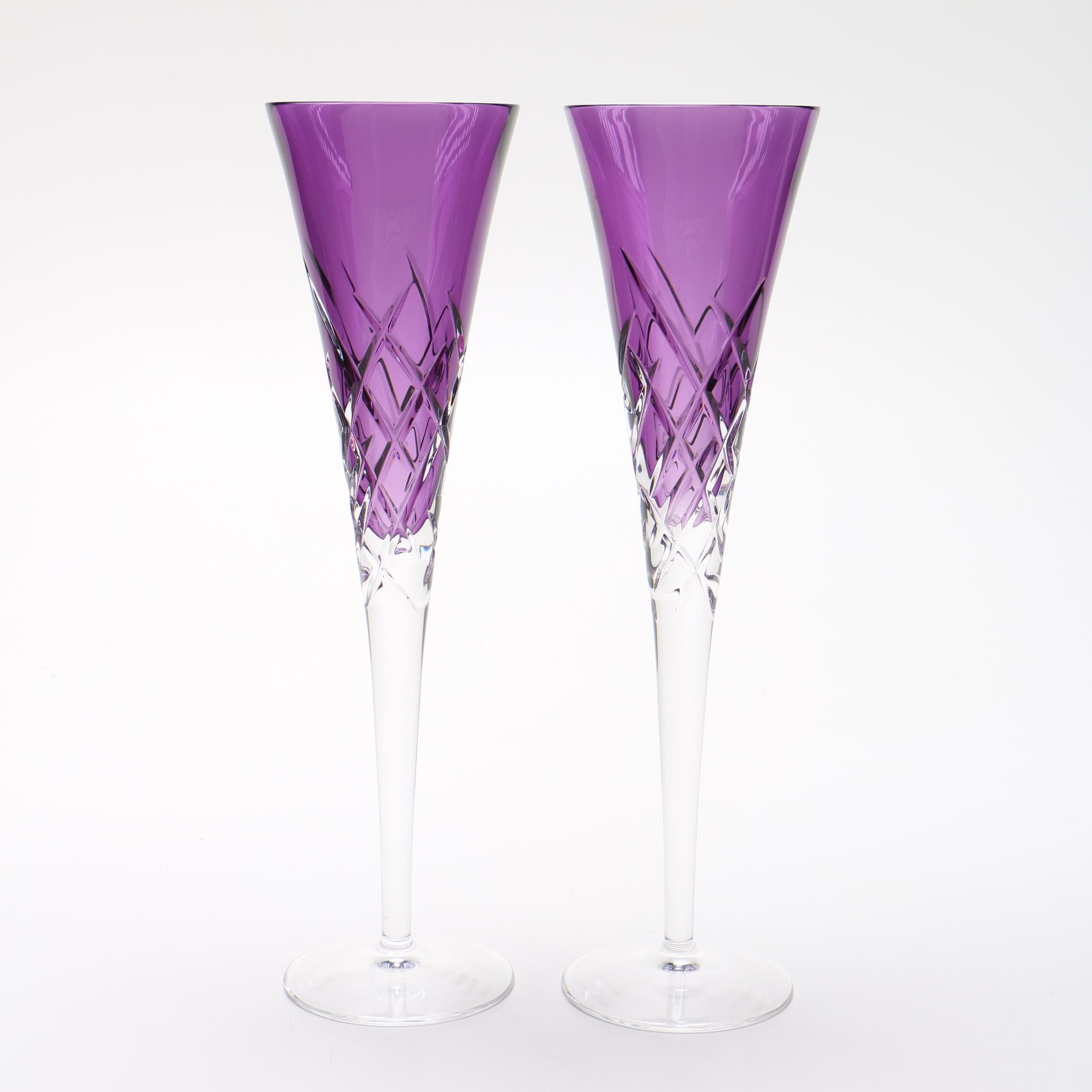 Vera Wang Wedgwood "Duchesse Encore" Lavender Flutes
