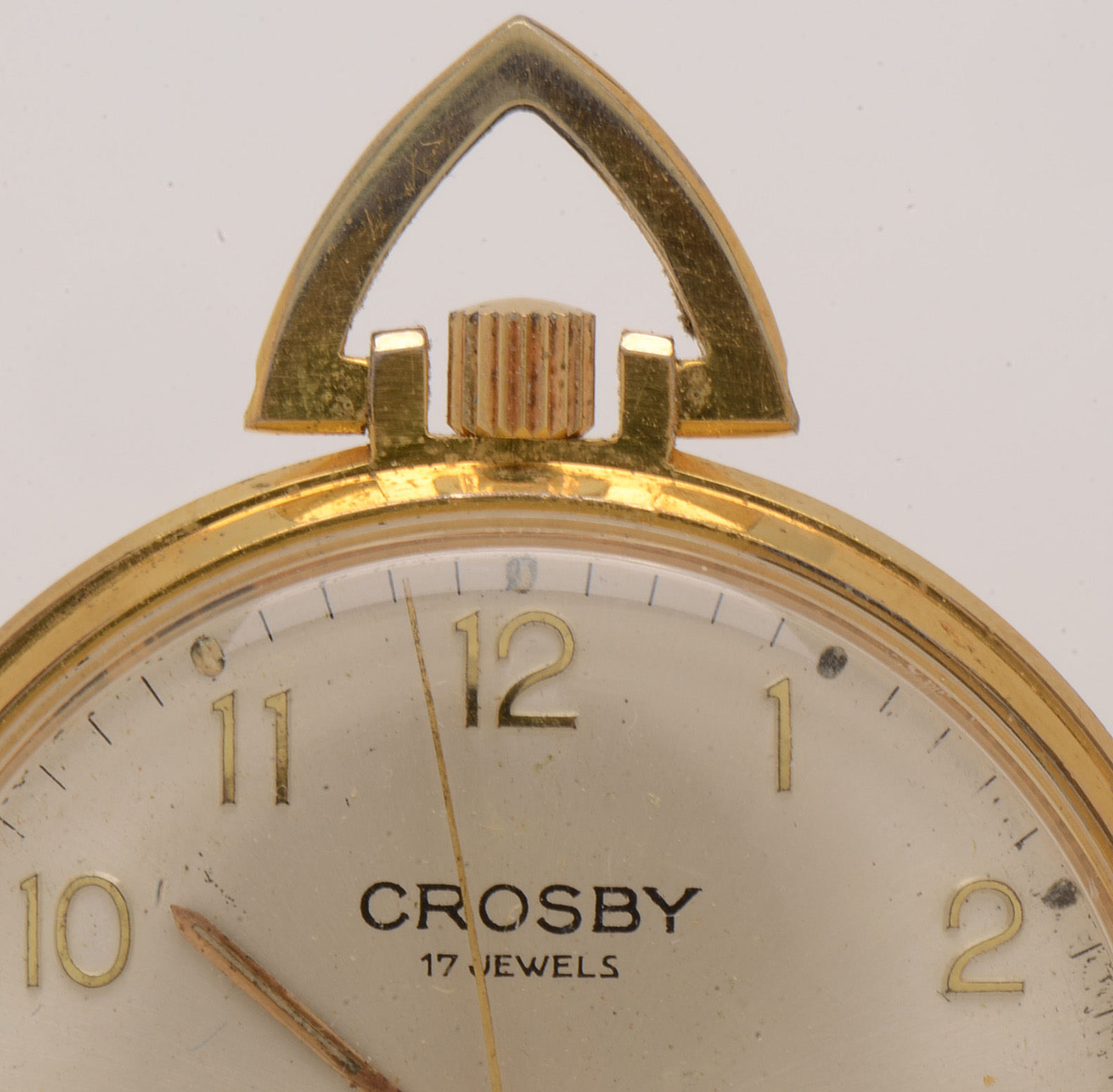Crosby Everbrite Gold Plated Pocket Watch