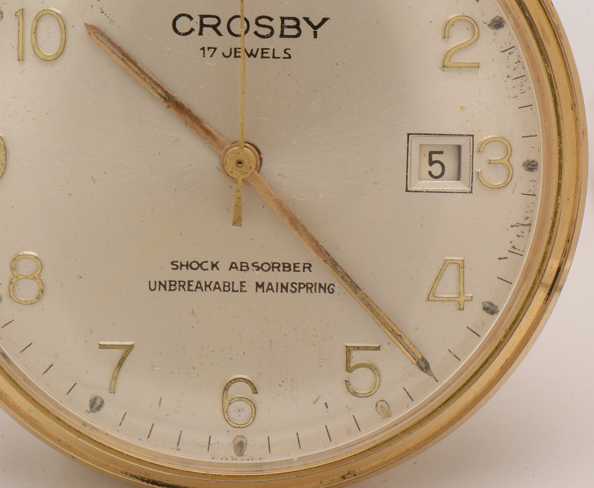 Crosby Everbrite Gold Plated Pocket Watch