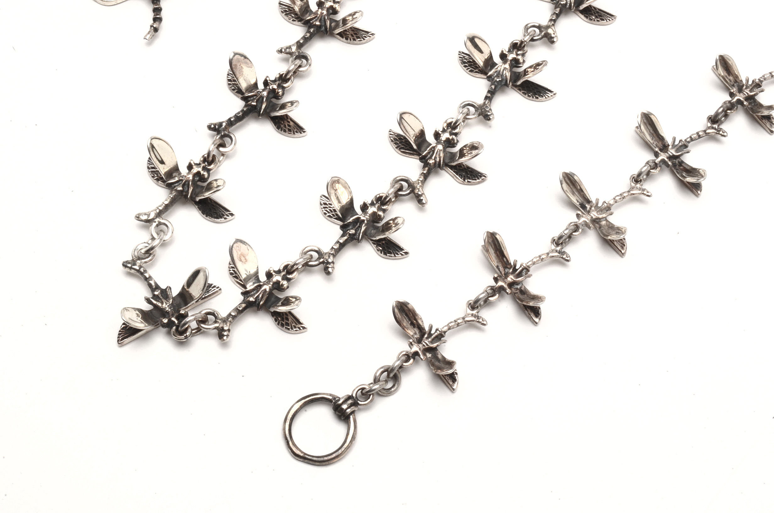 Sterling Silver Figural Dragonfly Parure