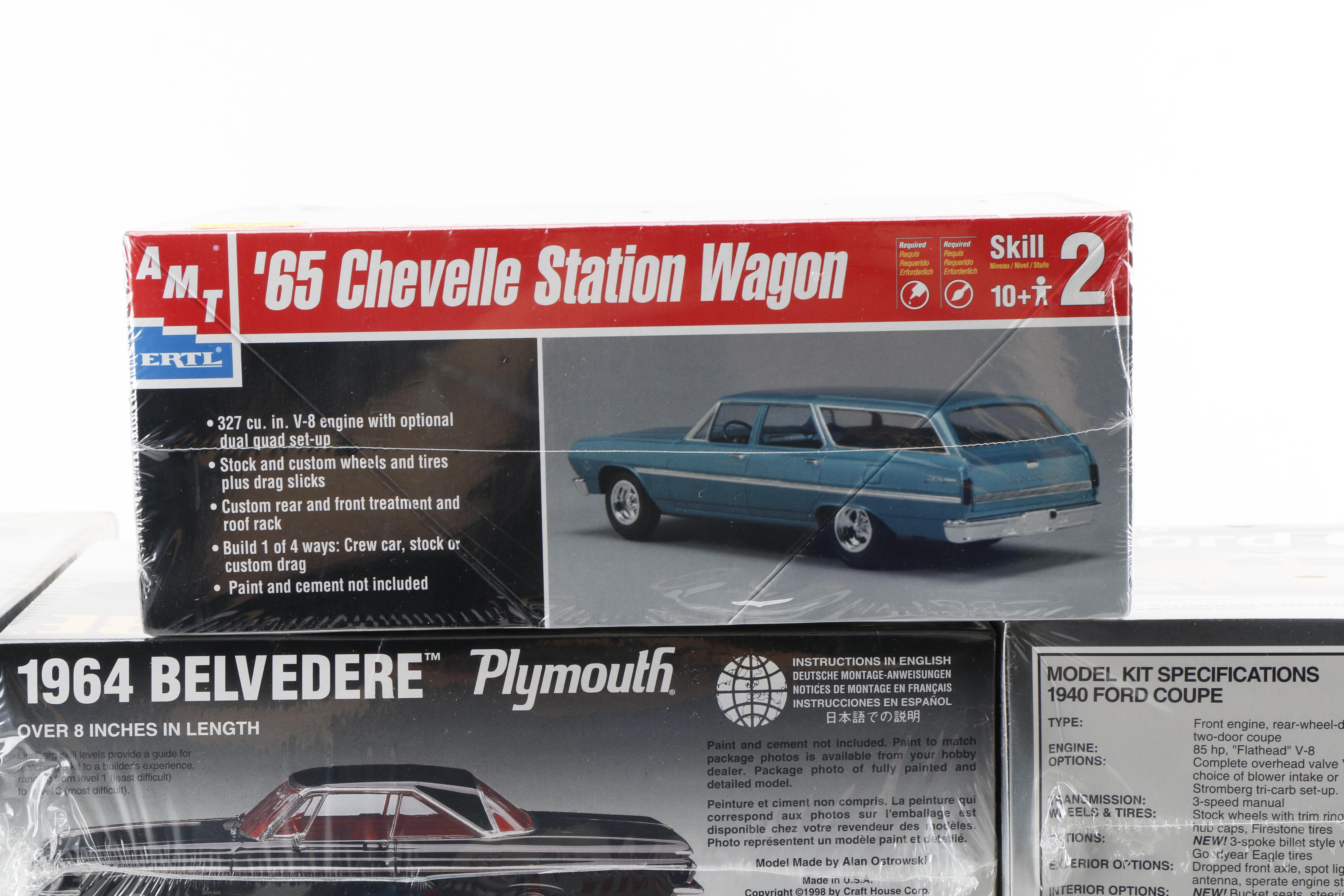 Twelve Car Model Kits