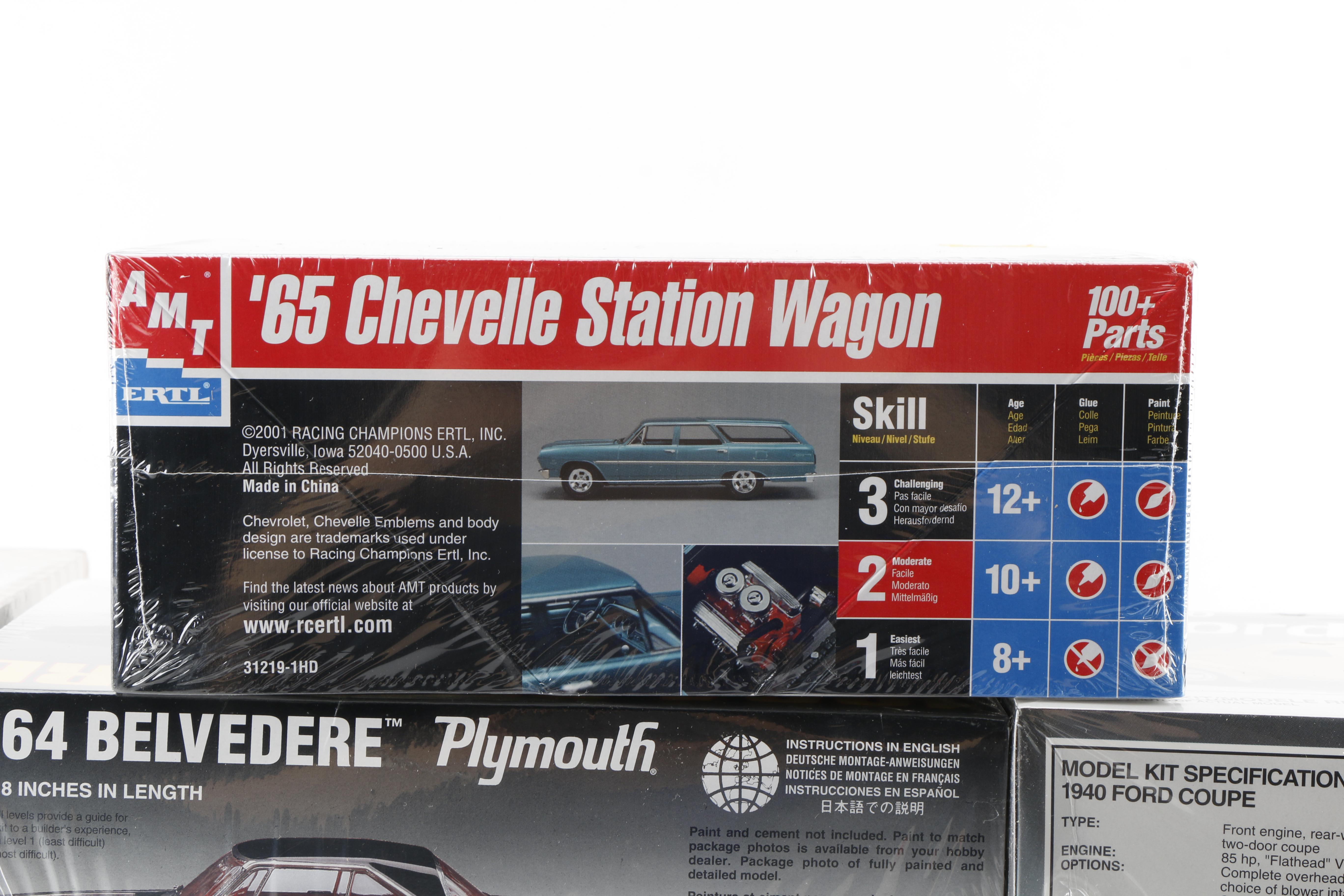 Twelve Car Model Kits