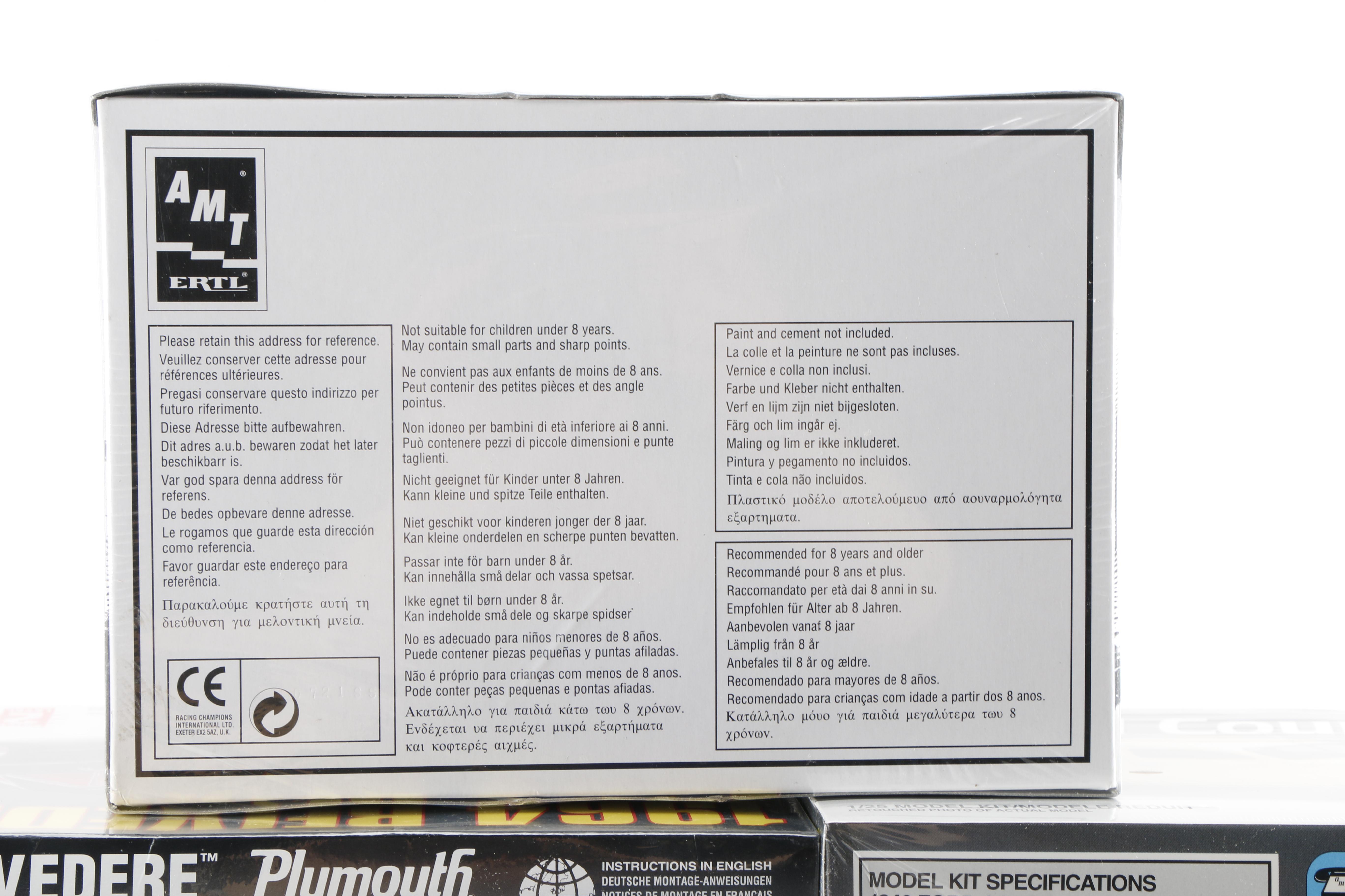 Twelve Car Model Kits