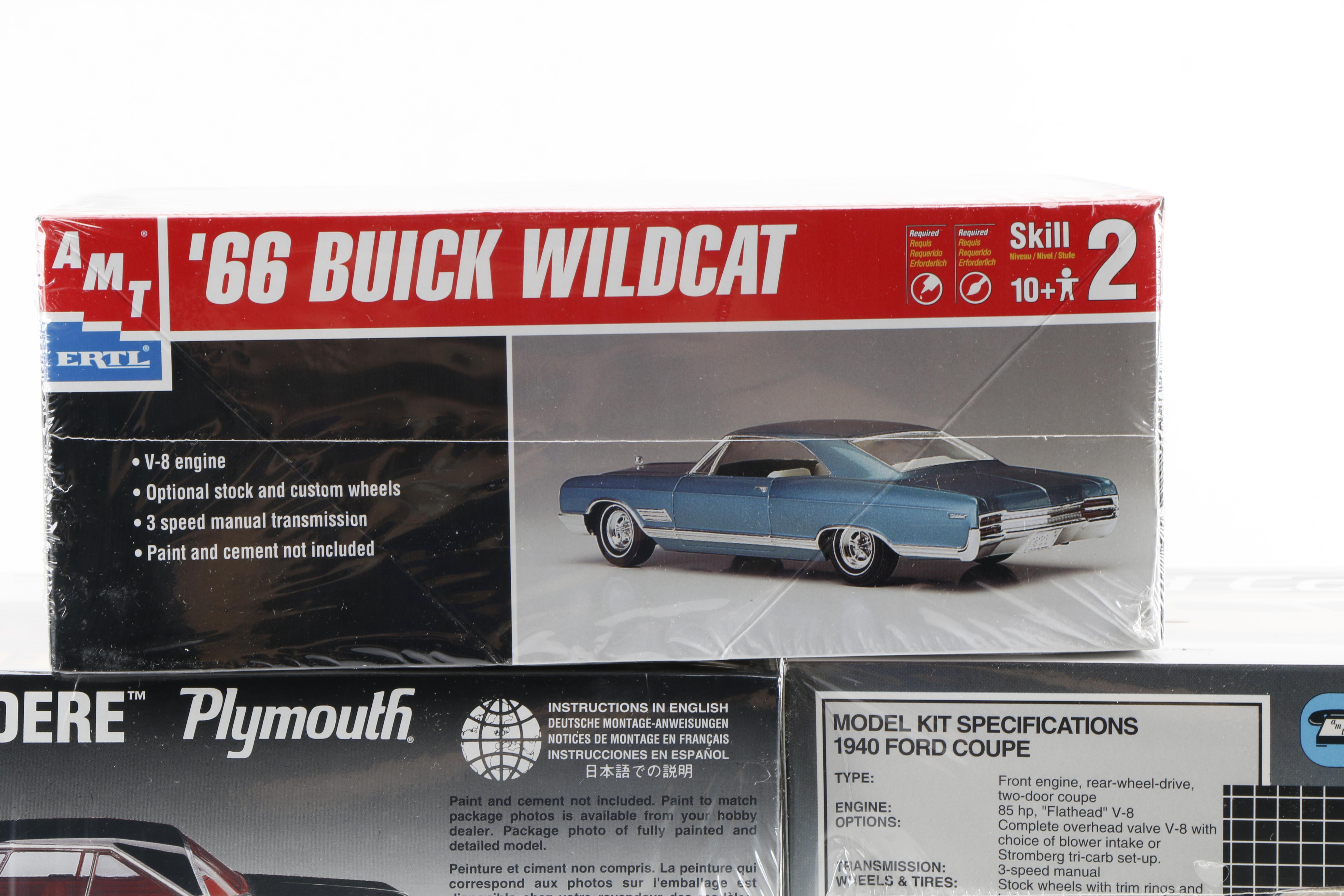 Twelve Car Model Kits