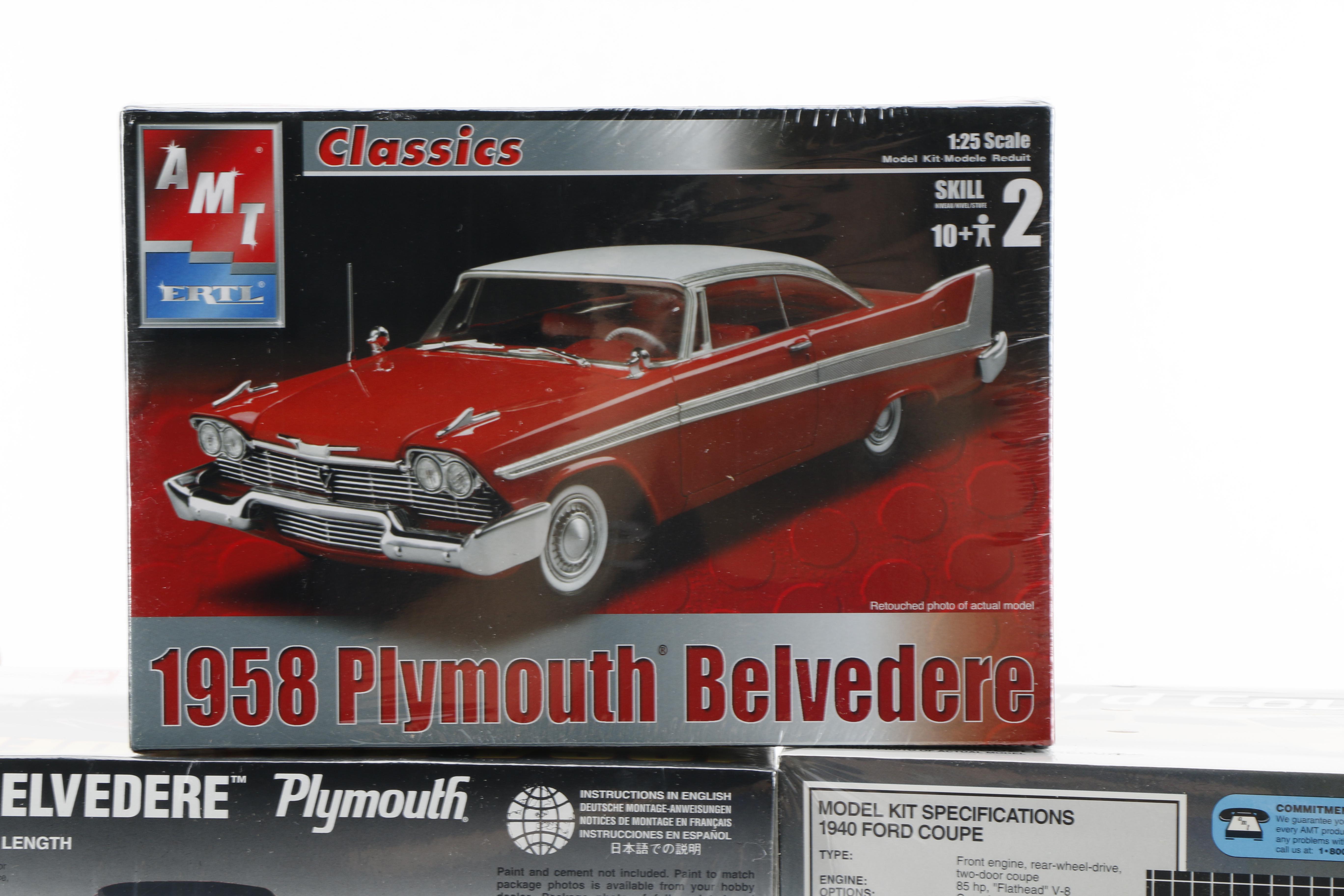 Twelve Car Model Kits