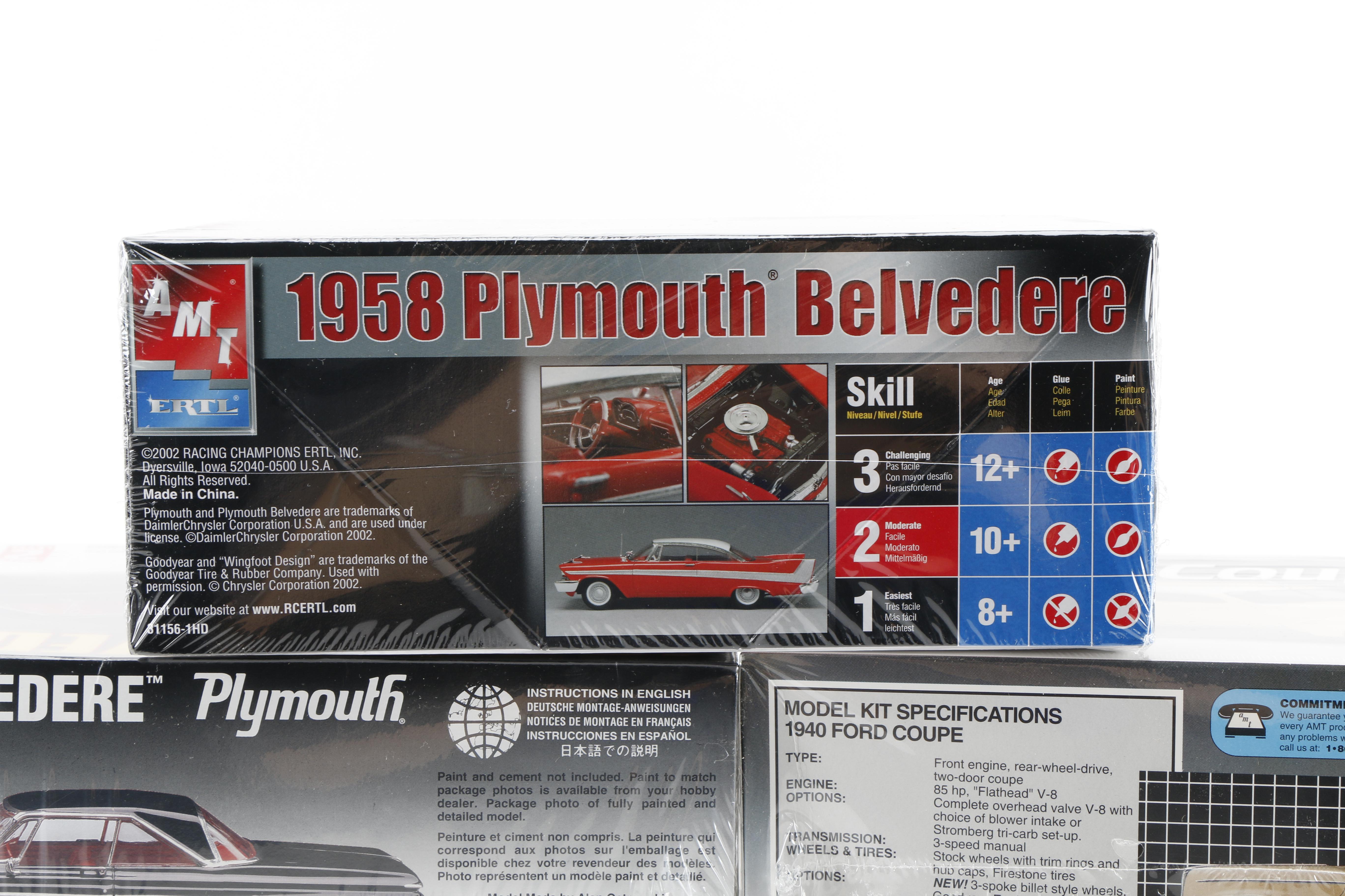 Twelve Car Model Kits