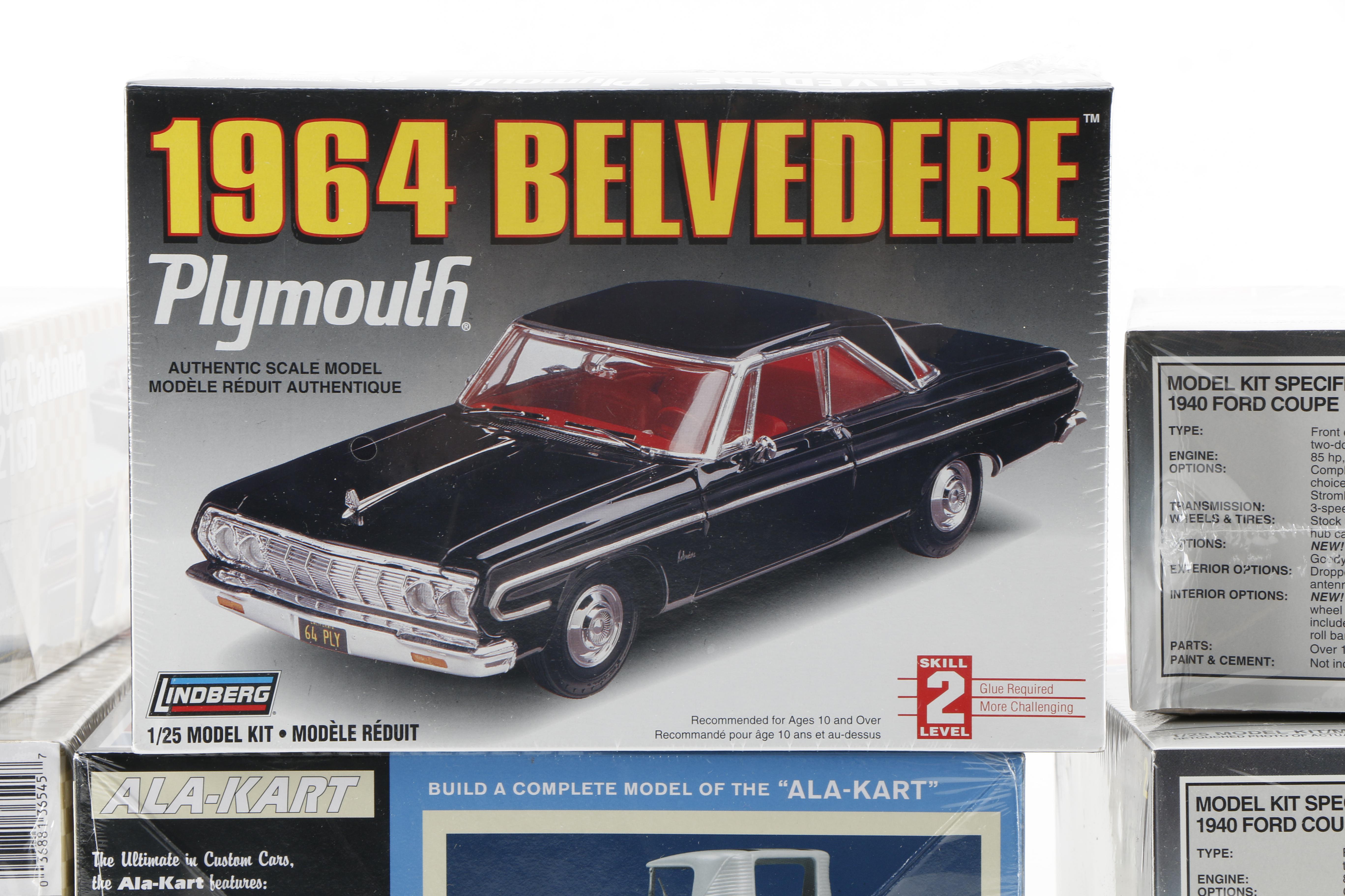 Twelve Car Model Kits