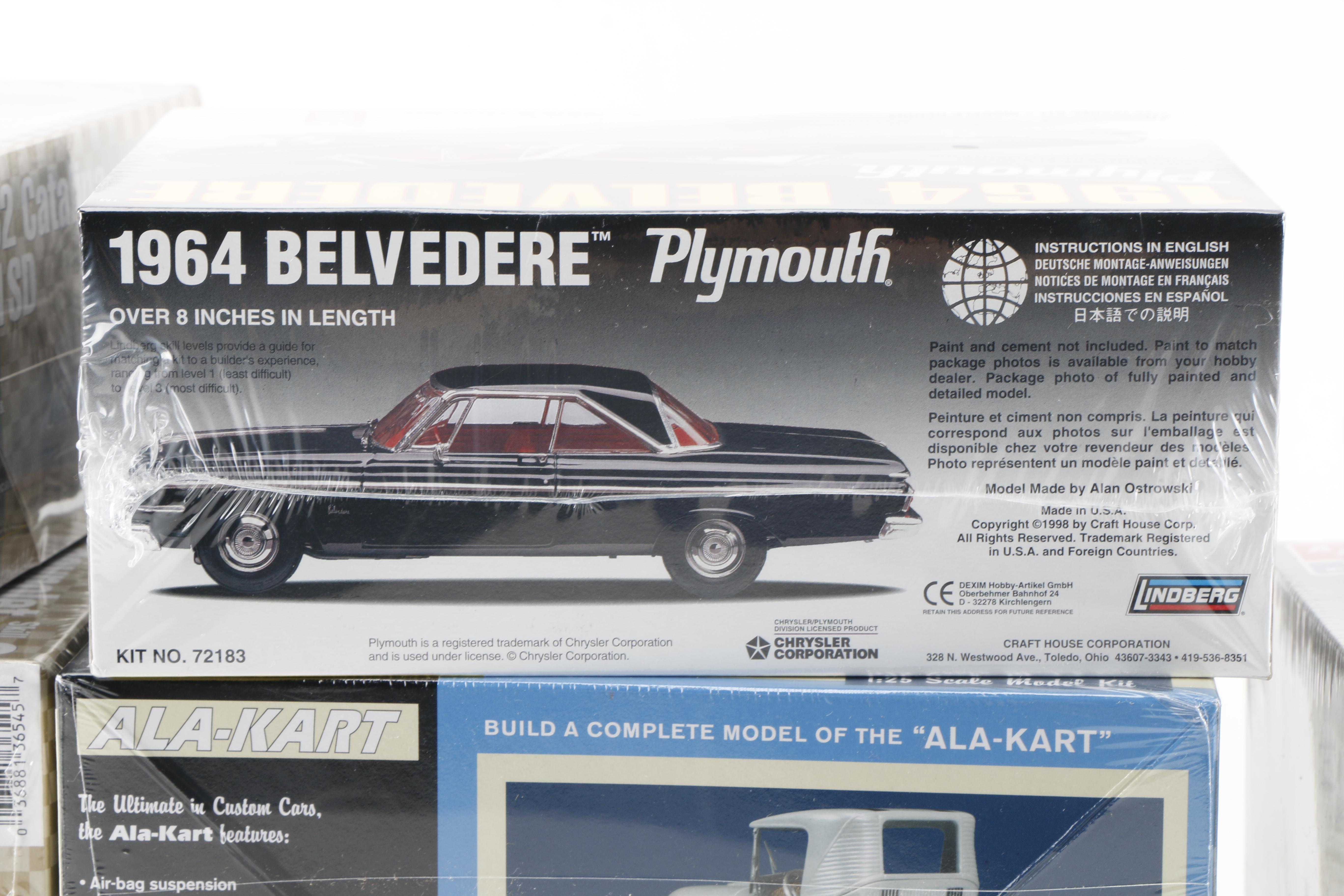 Twelve Car Model Kits