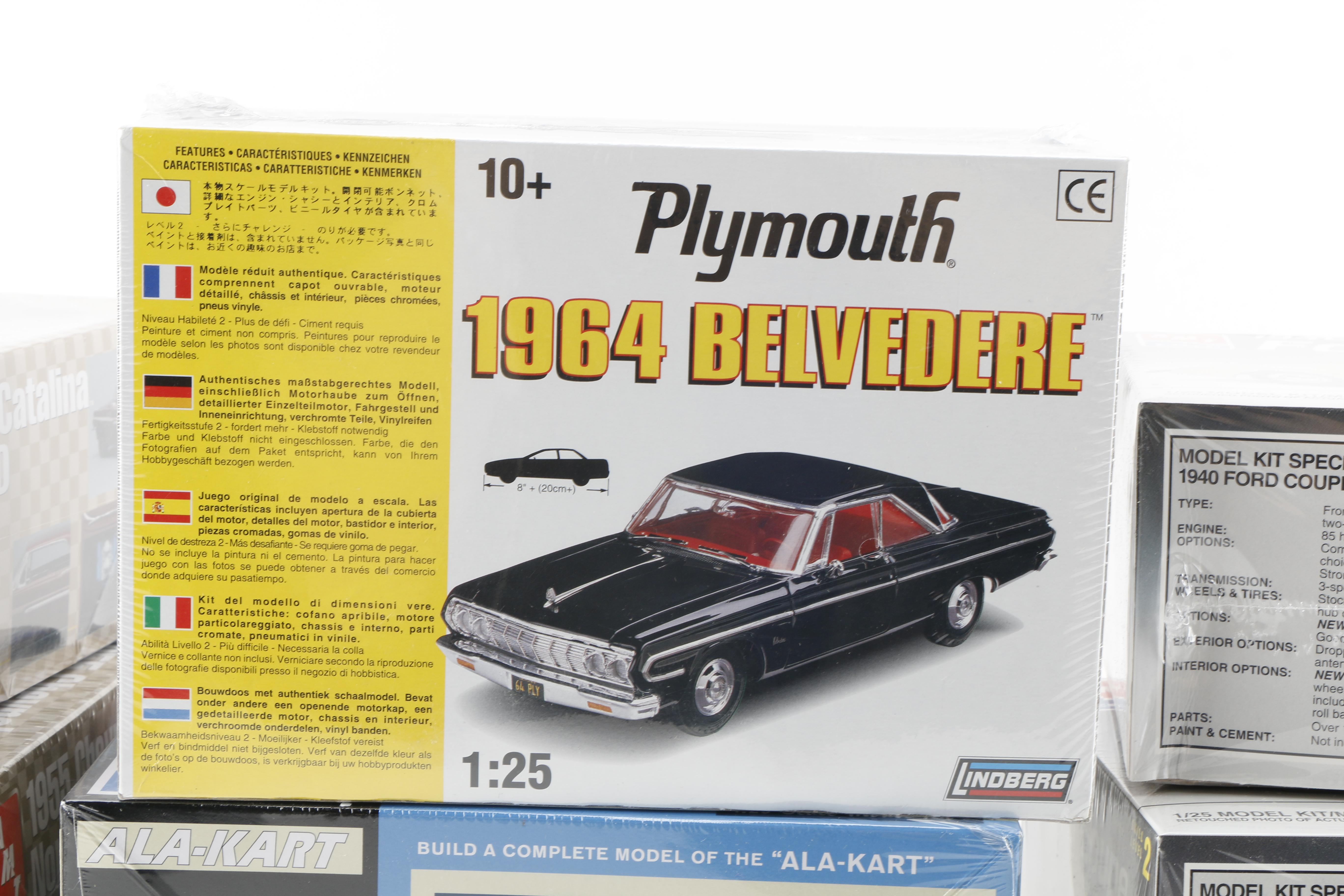 Twelve Car Model Kits