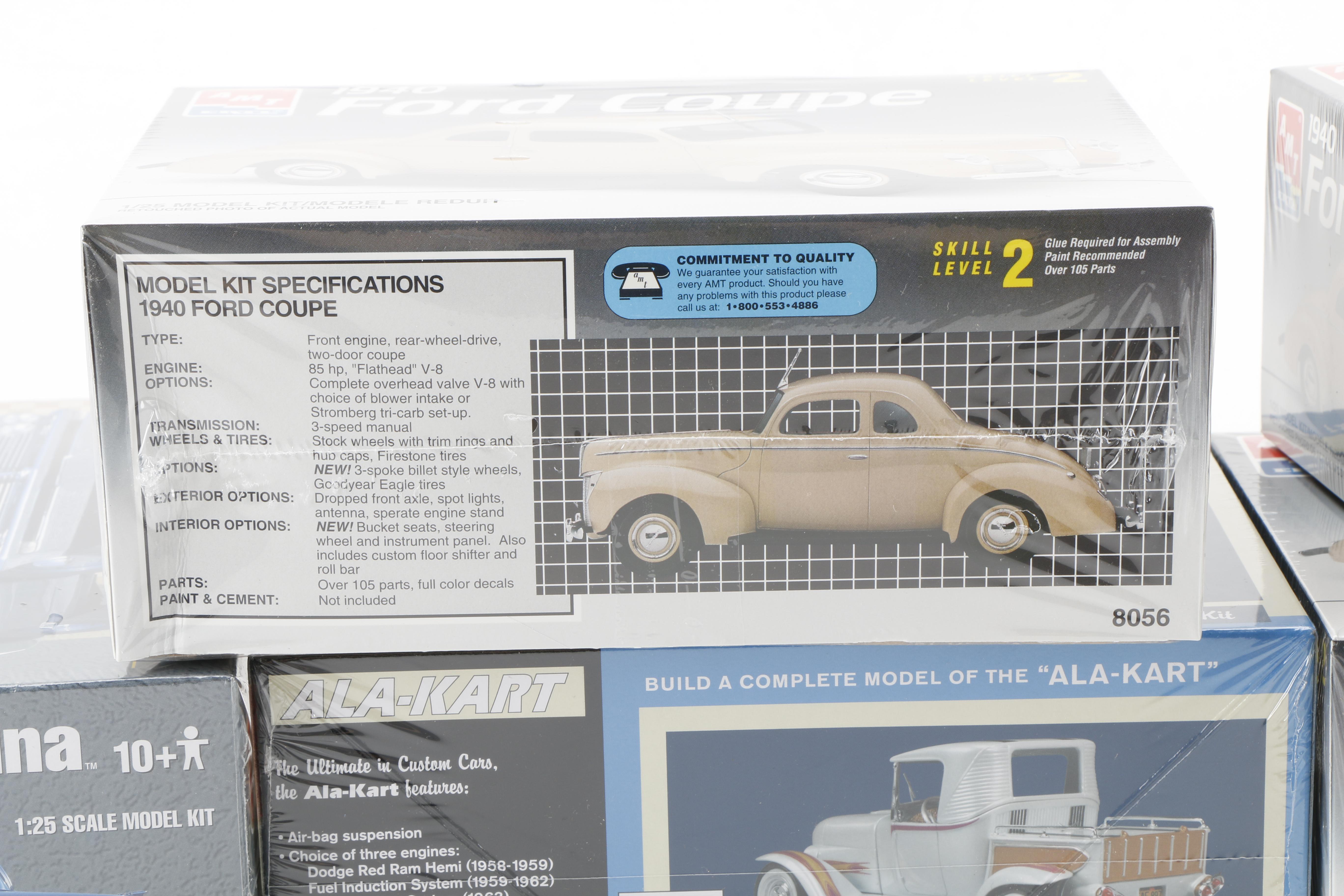 Twelve Car Model Kits