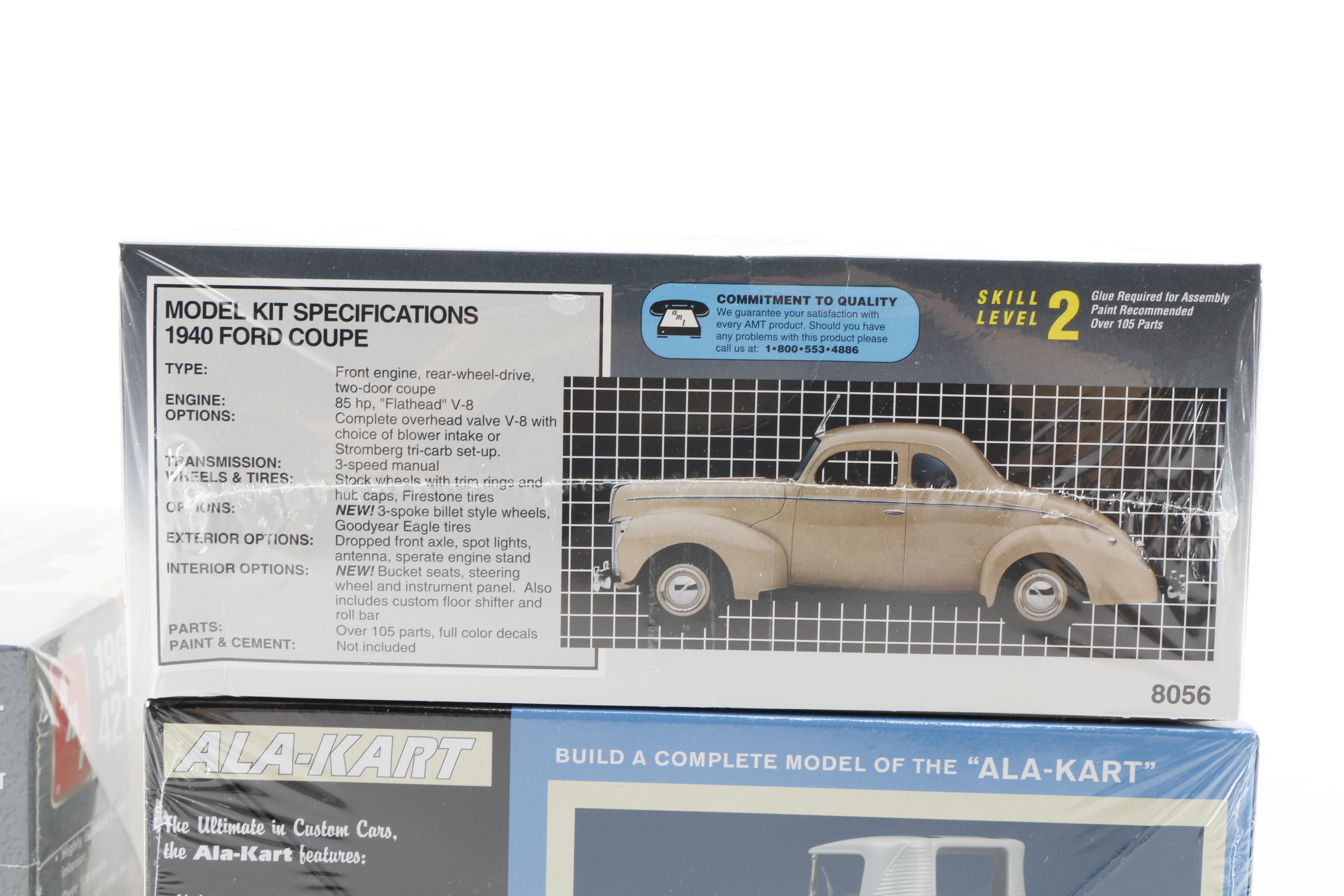 Twelve Car Model Kits