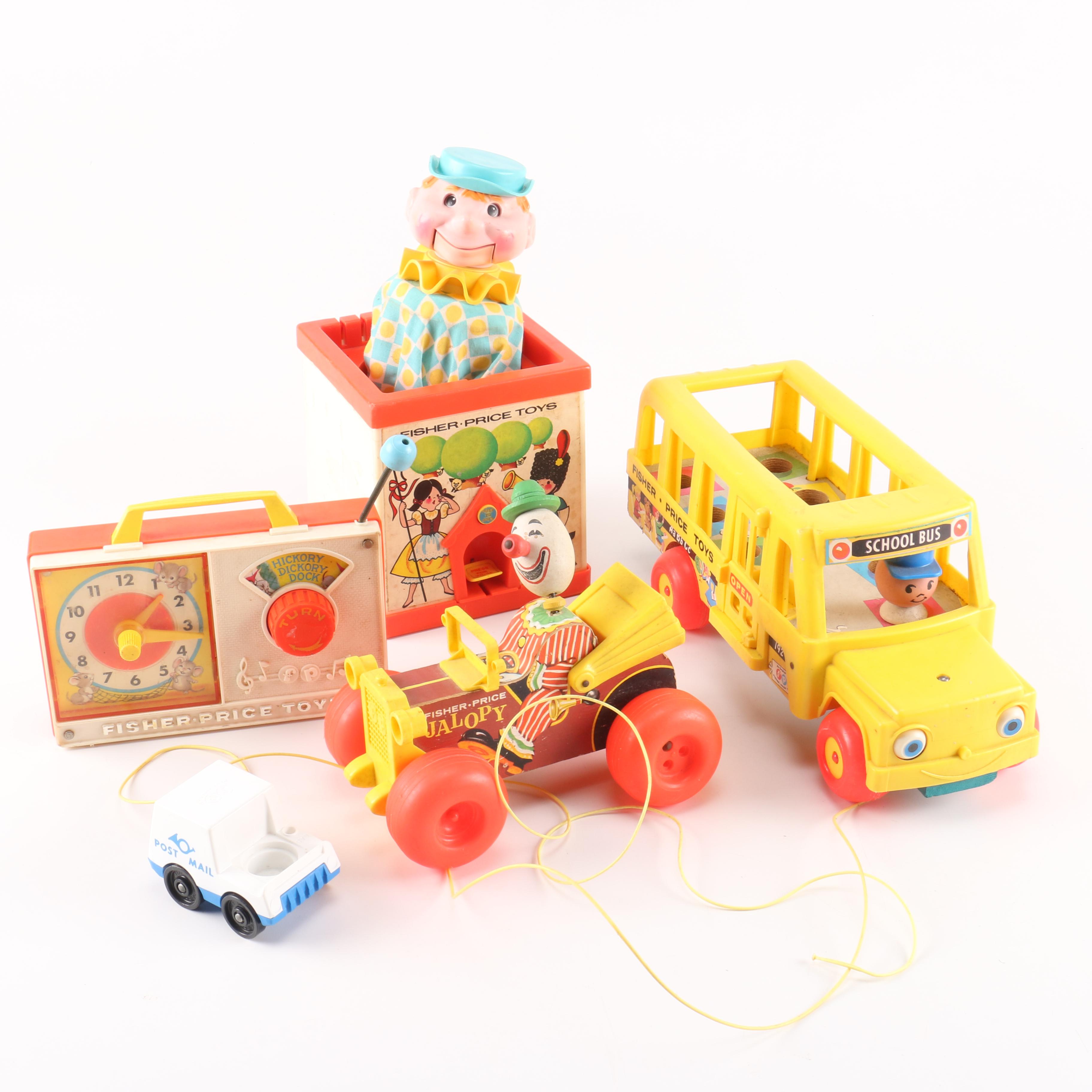 Collection of Vintage Fisher-Price Toys