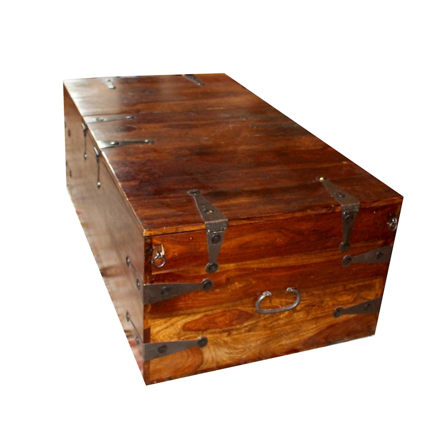 Rustic Trunk-Form Coffee Table