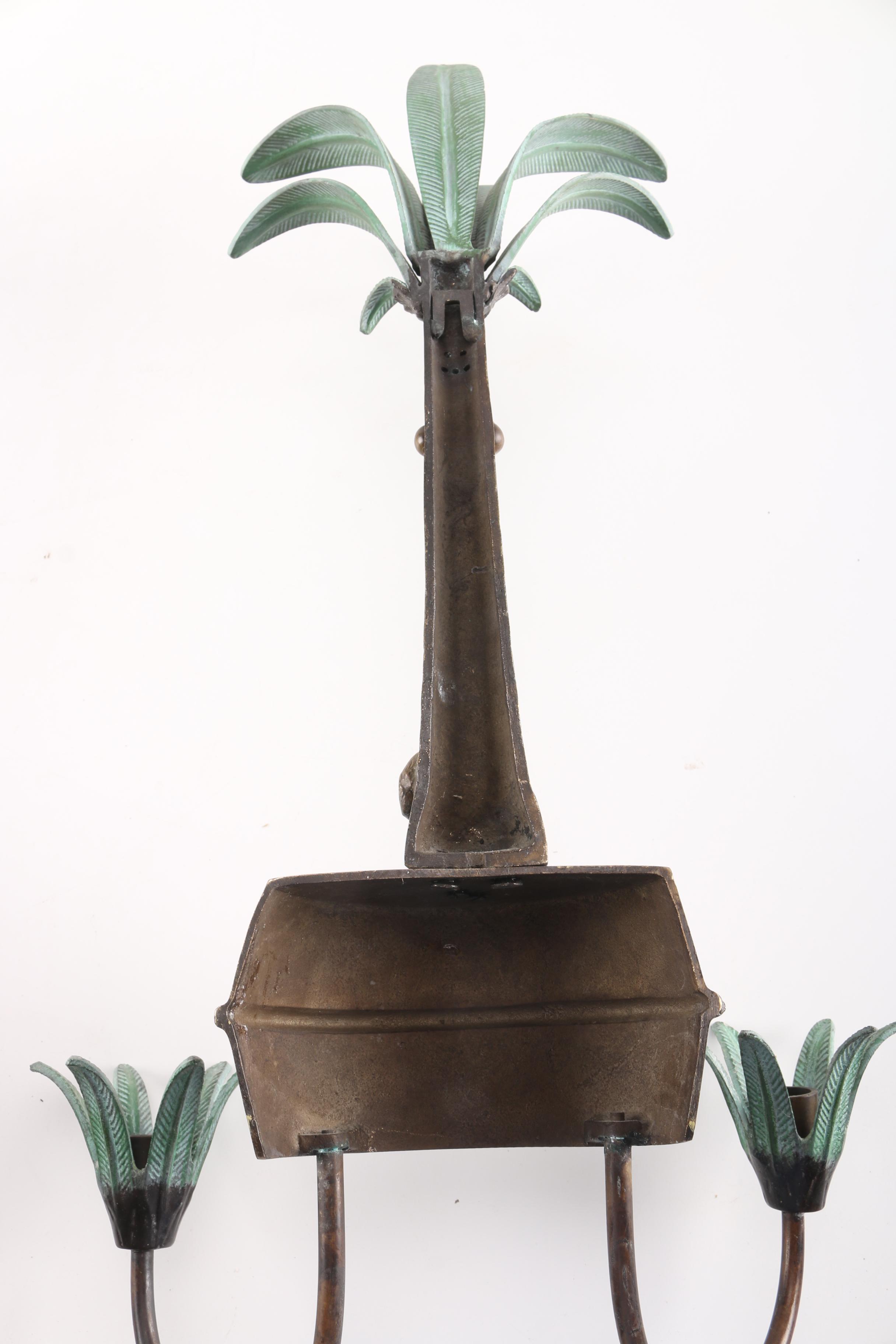 Monkey and Palm Tree Wall Sconces