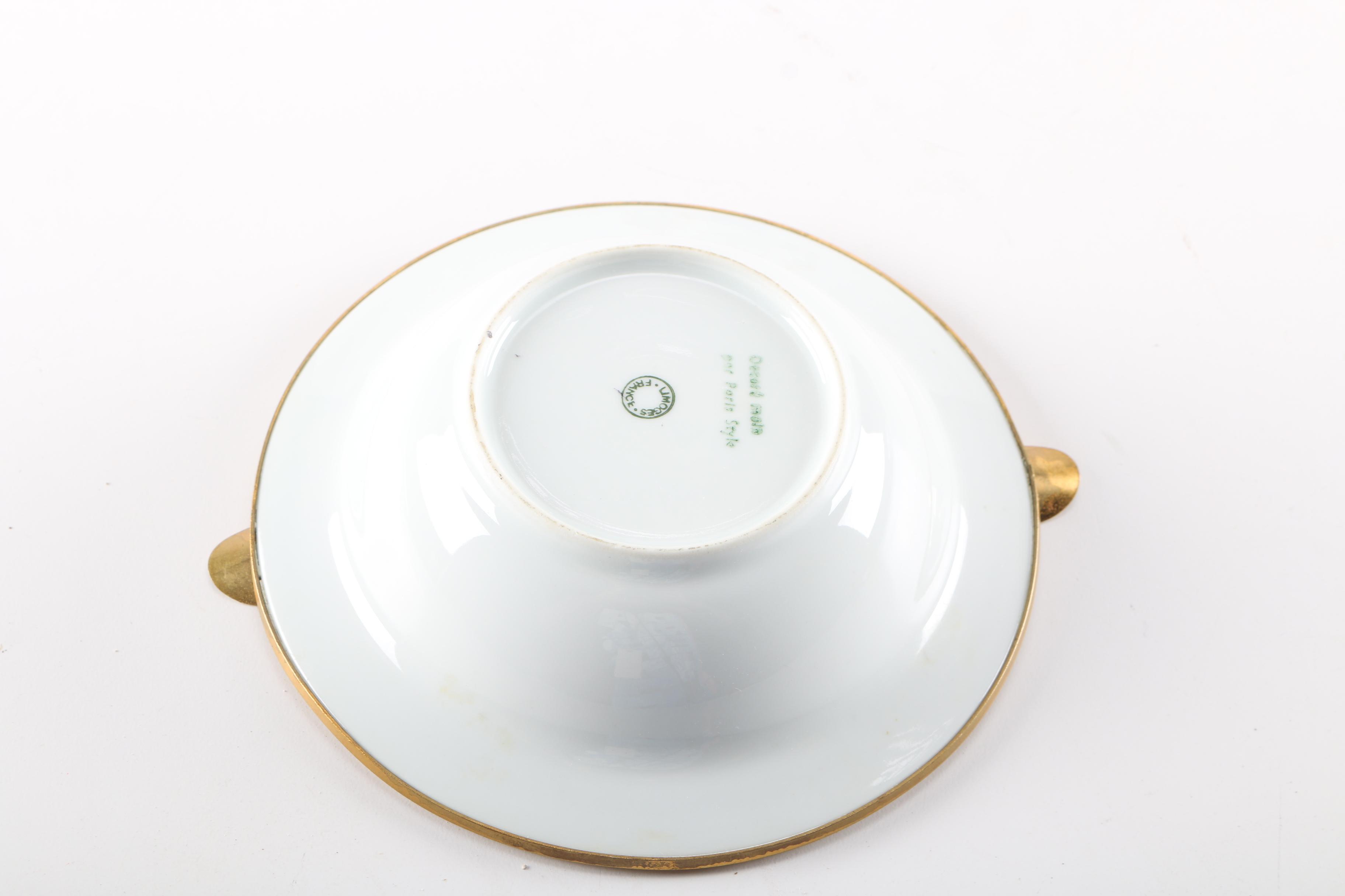 Parisian Style Porcelain Décor Including Limoges