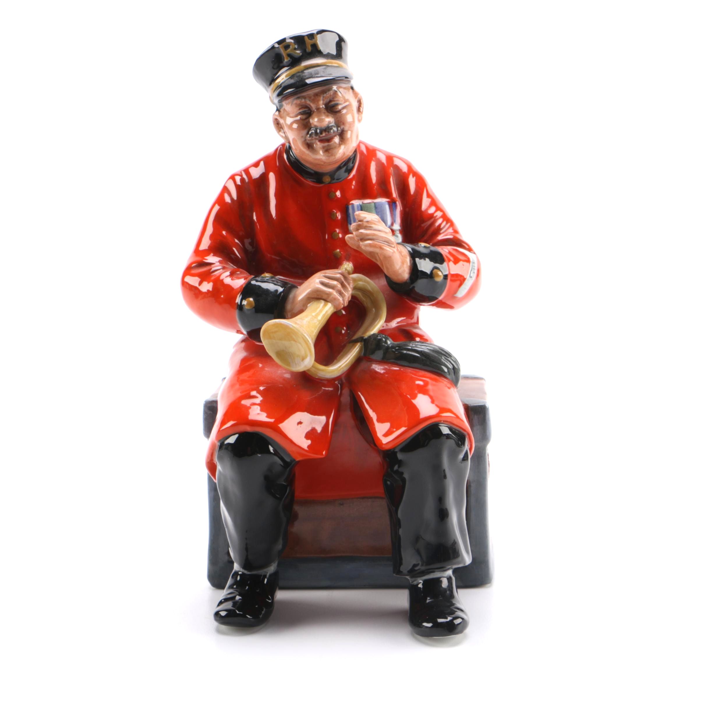Royal Doulton China Figurine of Chelsea Pensioner "Past Glory"