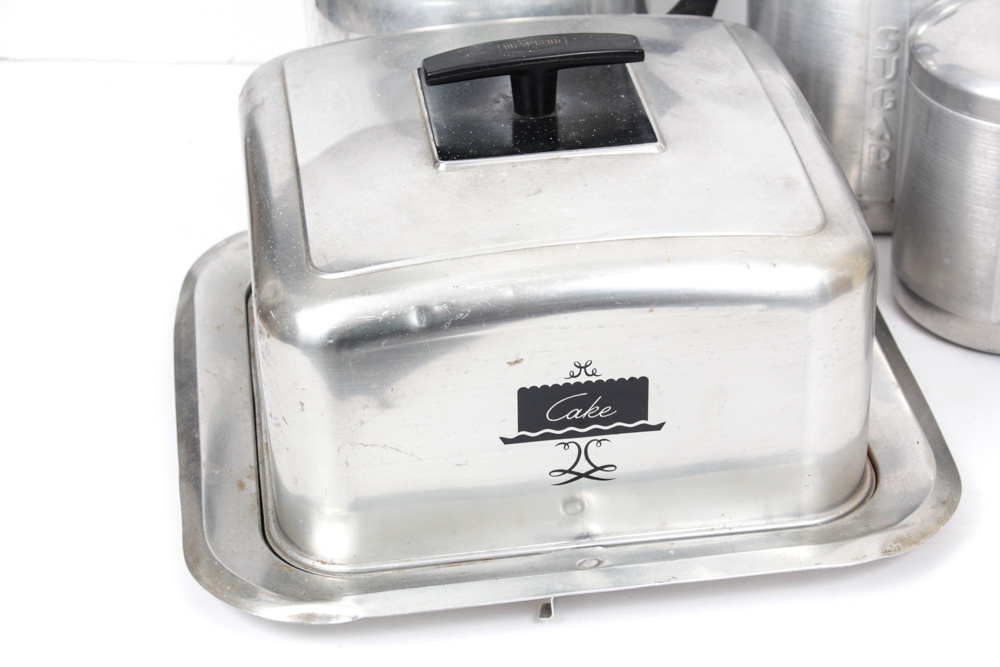 Retro Aluminum Canister and Coffee Set