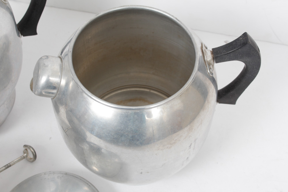 Retro Aluminum Canister and Coffee Set