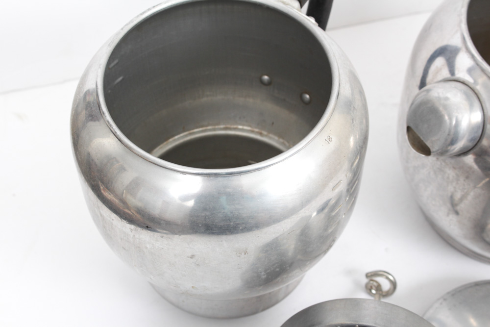 Retro Aluminum Canister and Coffee Set