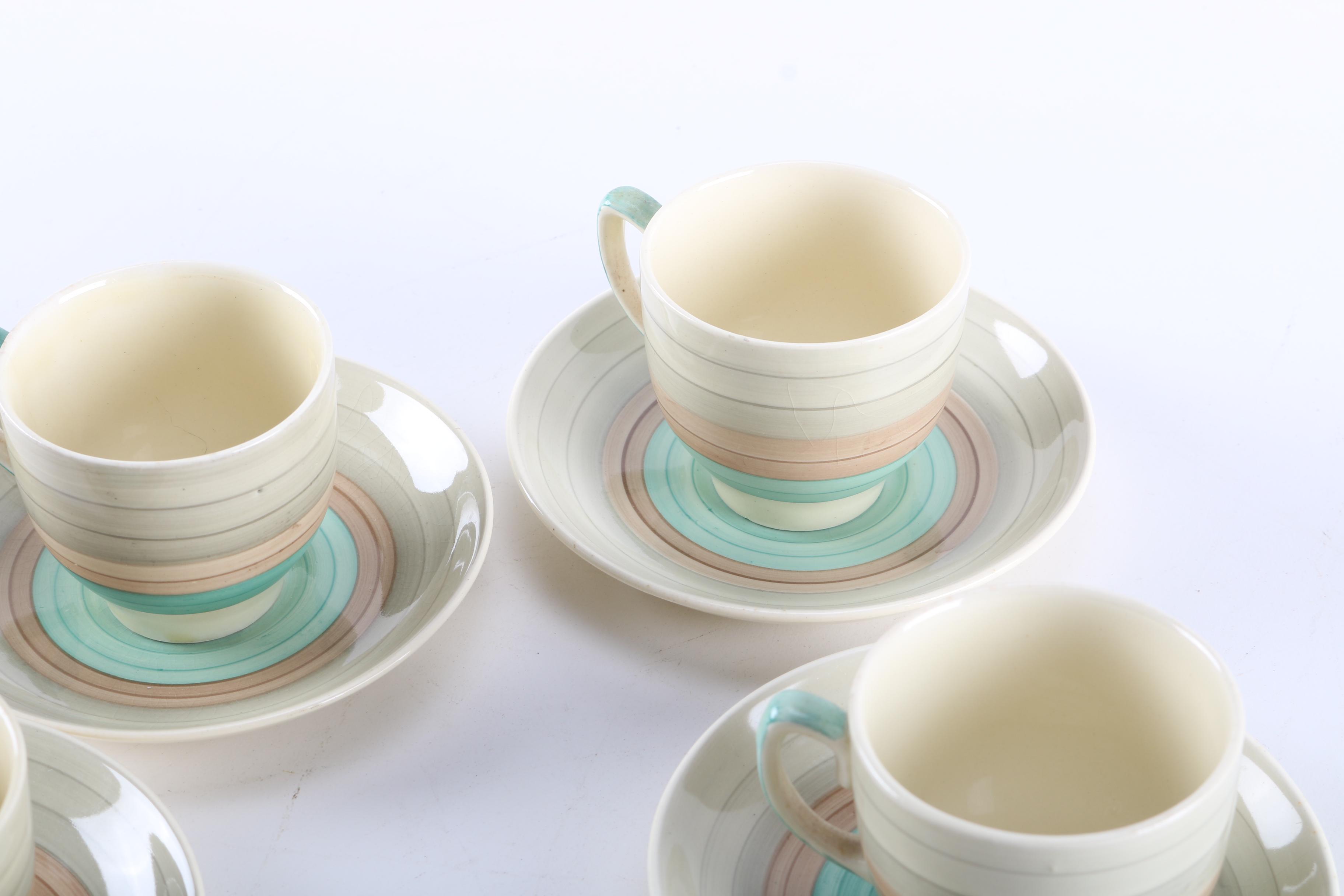 Susie Cooper Teacup and Saucer Set
