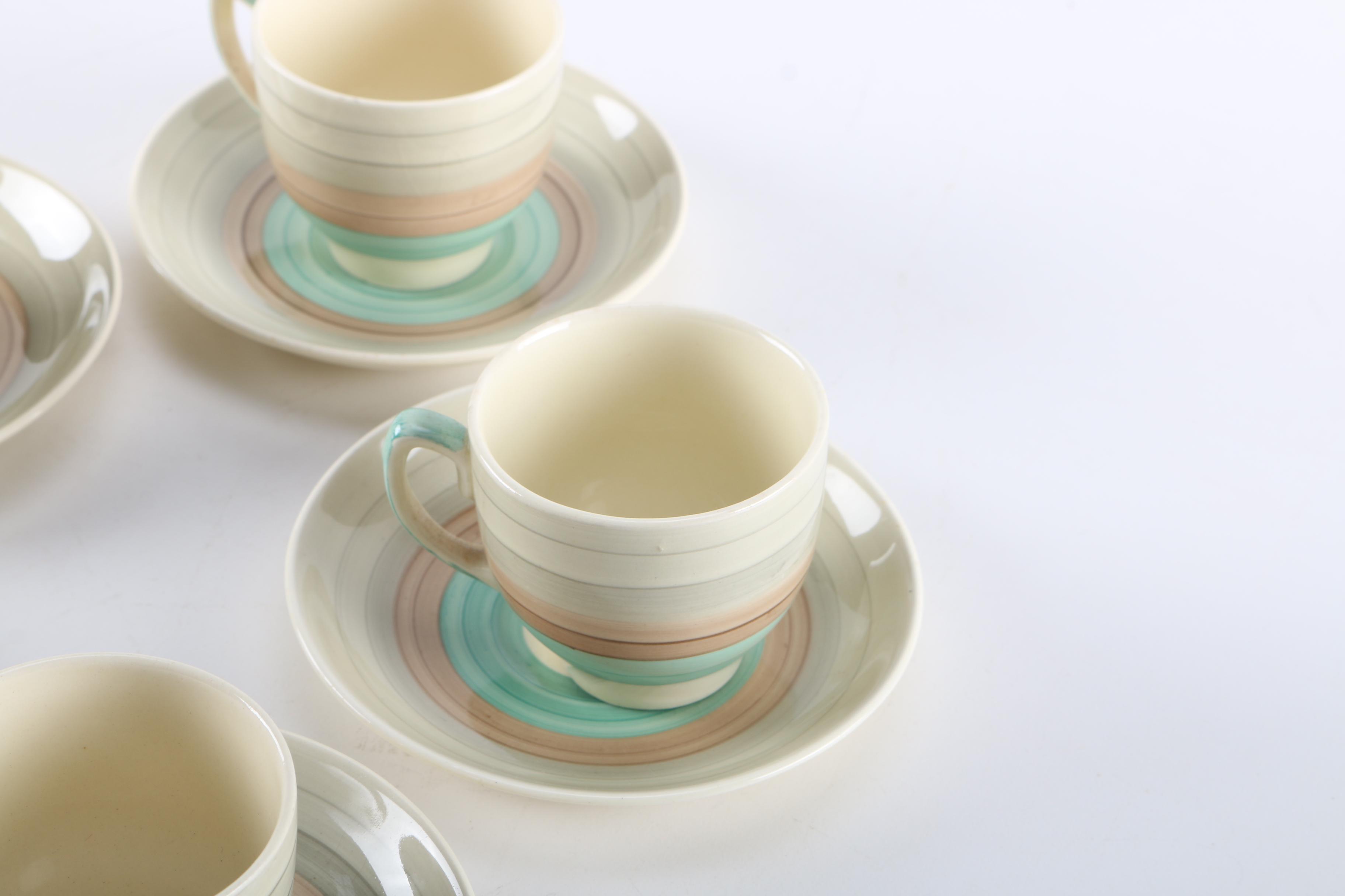 Susie Cooper Teacup and Saucer Set