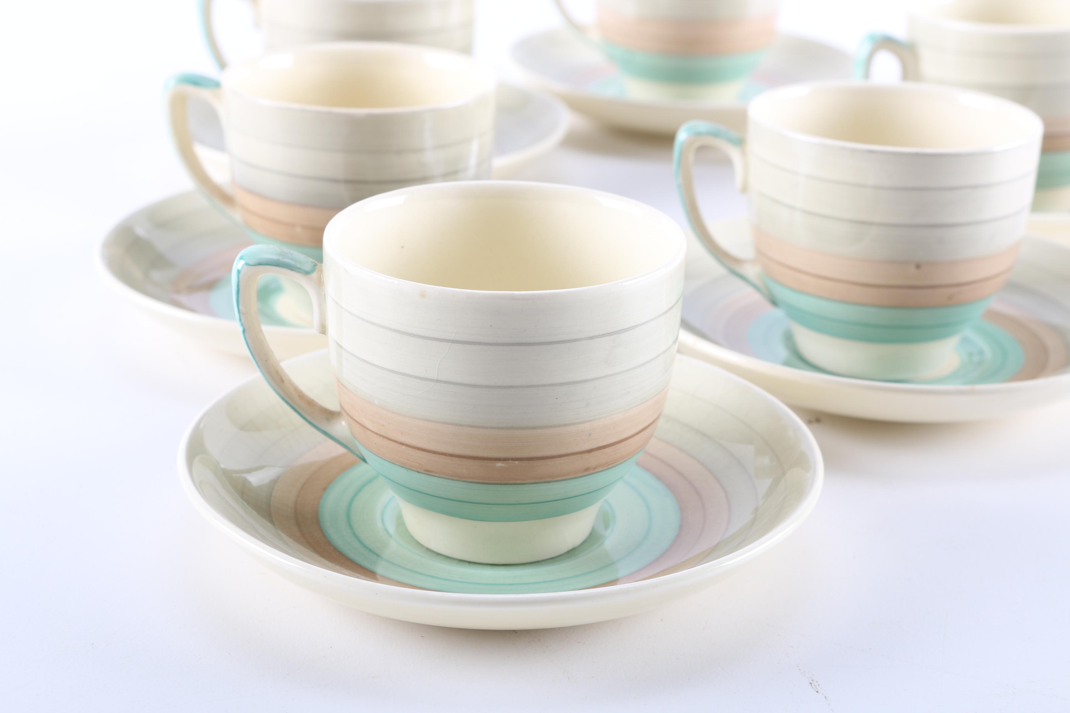 Susie Cooper Teacup and Saucer Set