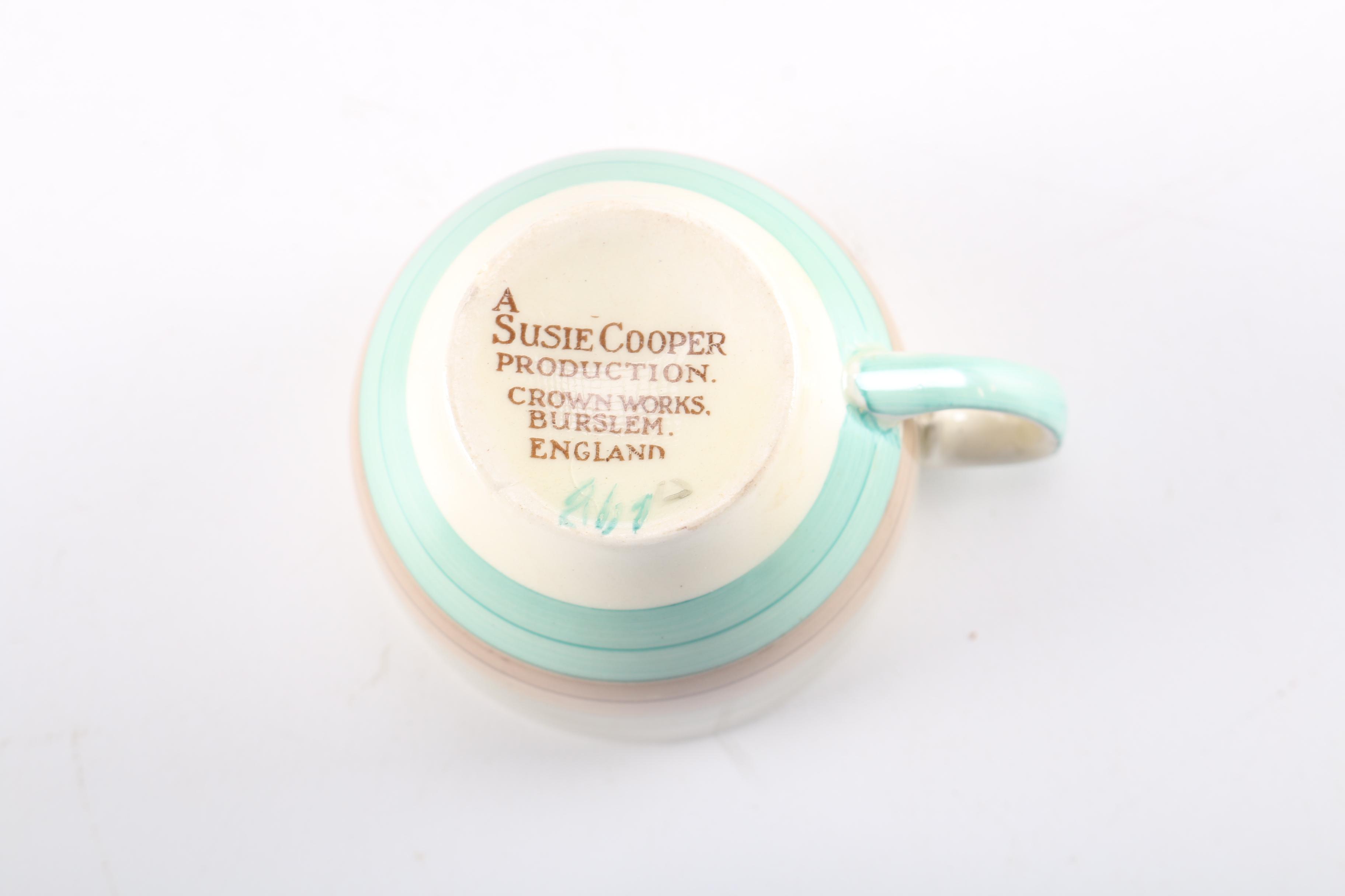 Susie Cooper Teacup and Saucer Set