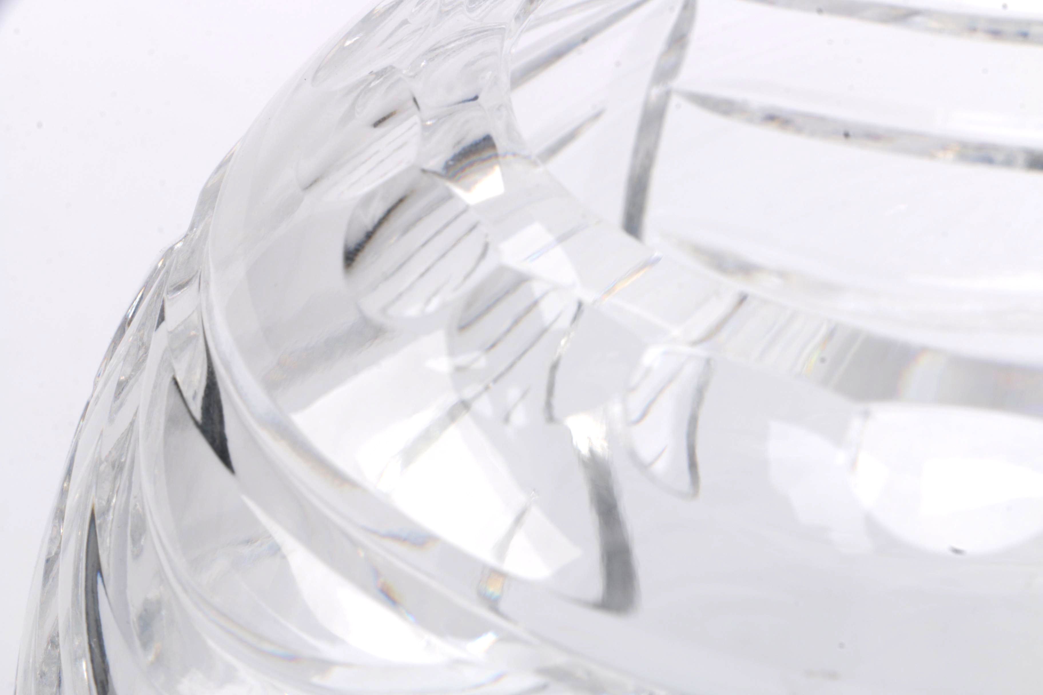 Round Crystal Rose Bowl