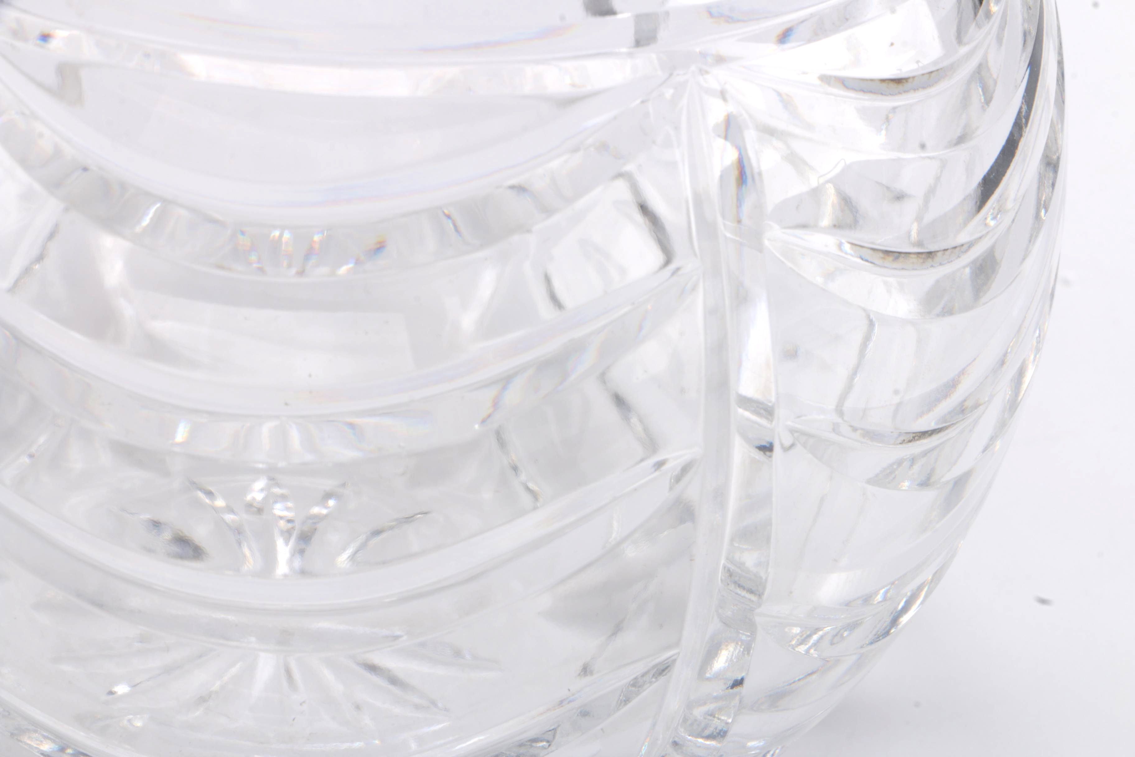 Round Crystal Rose Bowl