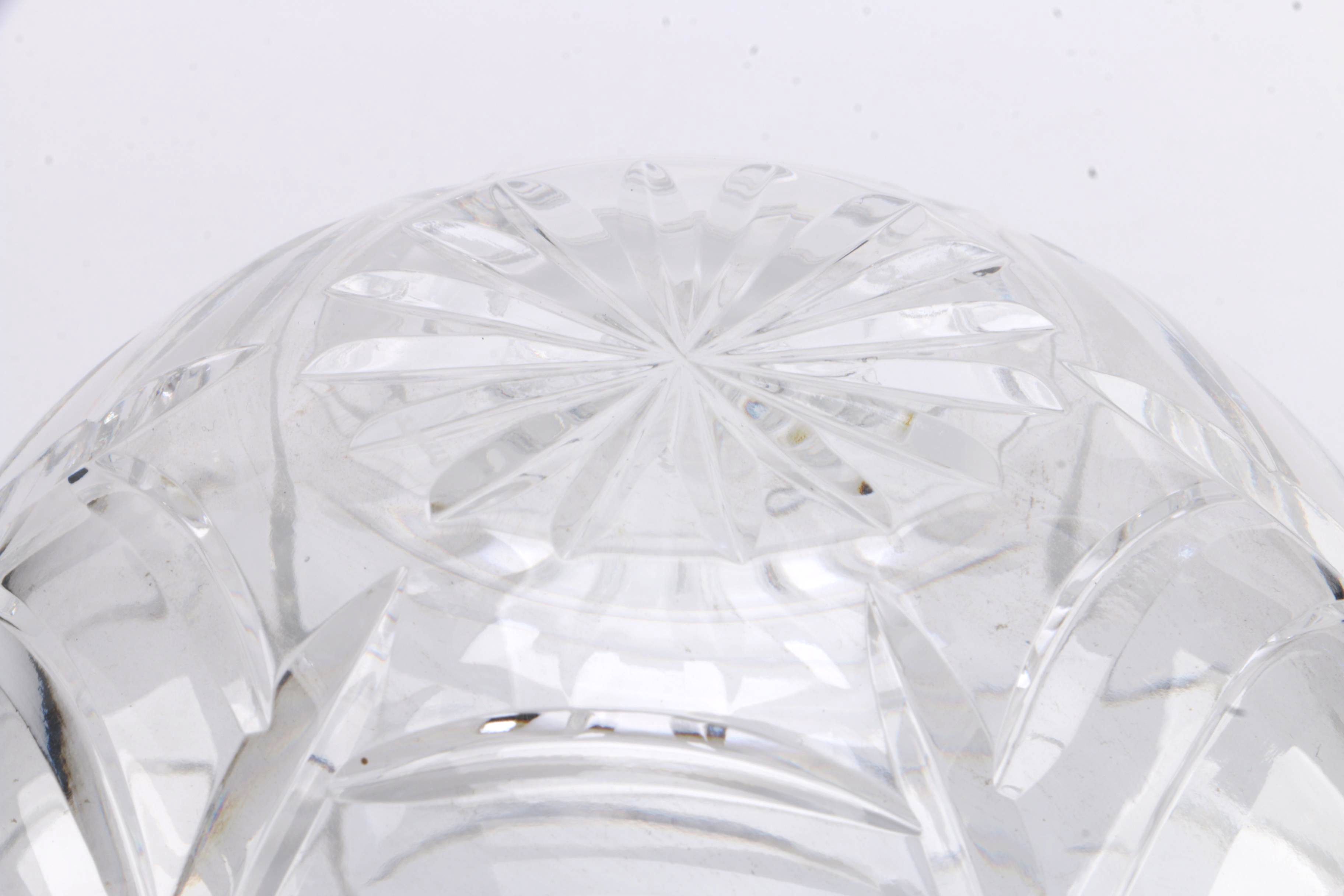 Round Crystal Rose Bowl
